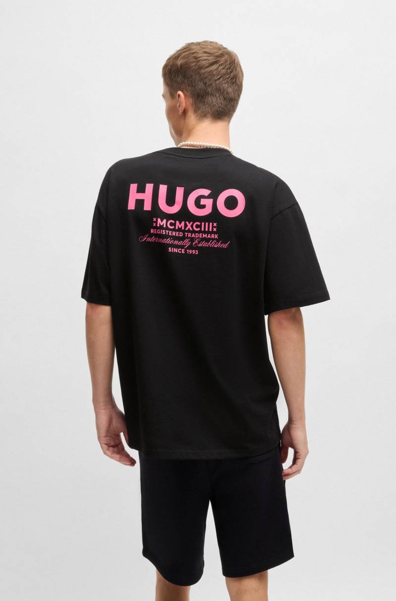 HUGO Blue T-Shirt »Nalono«, mit Logodruck, Oversized Look mit Backprint von HUGO Blue