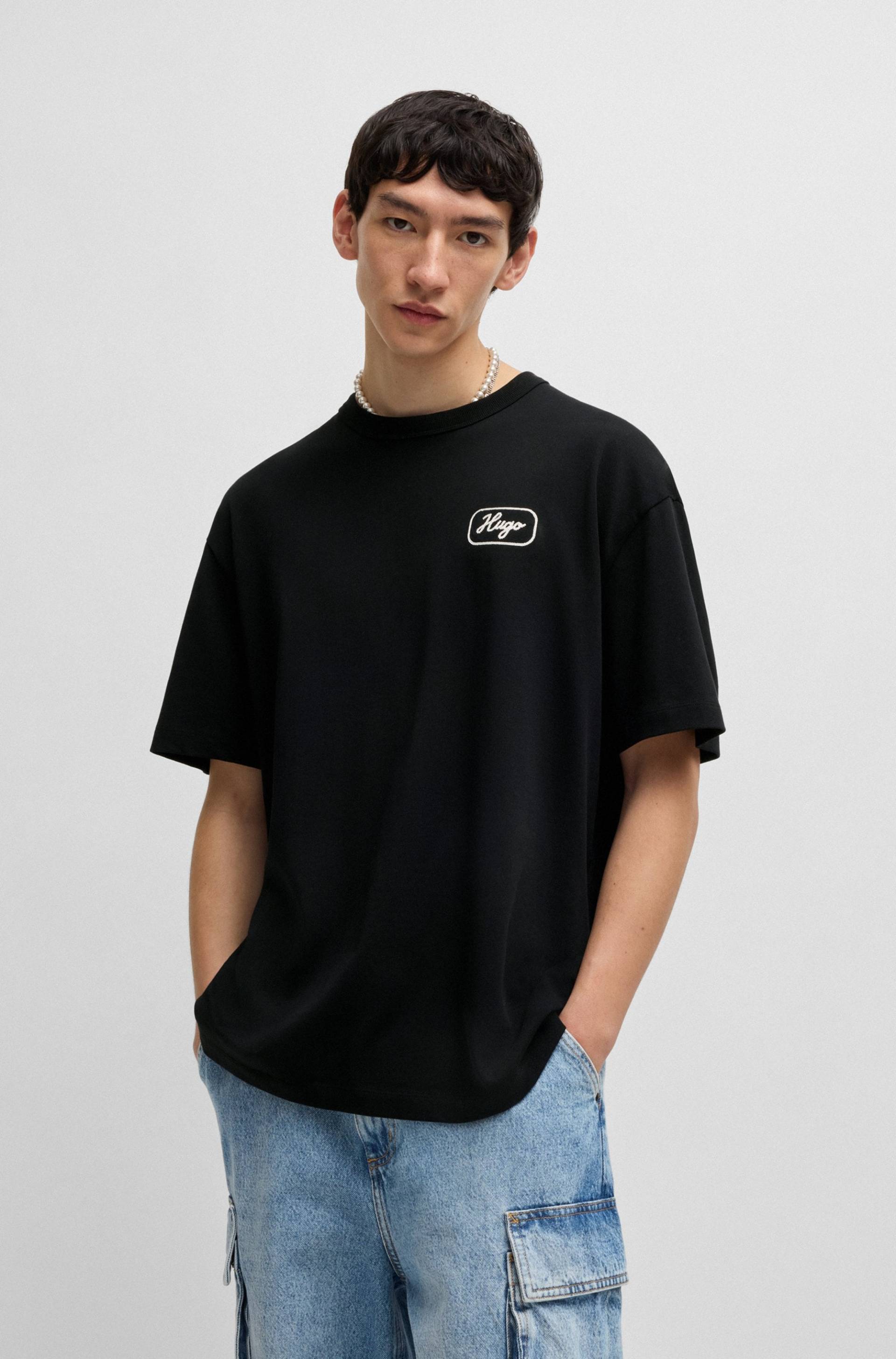 HUGO Blue T-Shirt »Nampie«, mit grossem Aufdruck von HUGO Blue