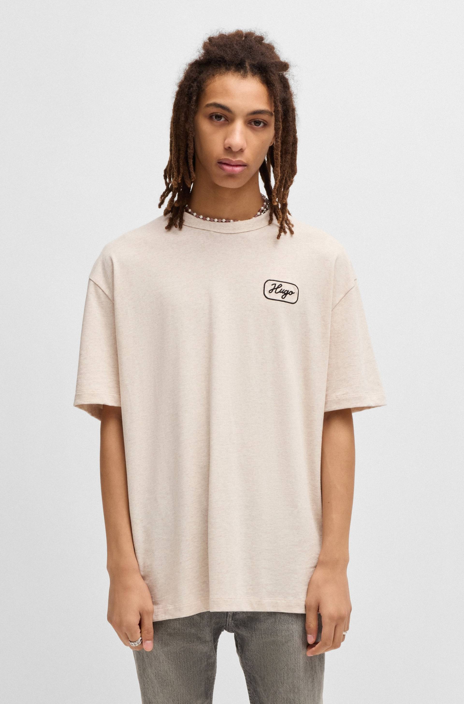 HUGO Blue T-Shirt »Nampie«, mit grossem Aufdruck von HUGO Blue