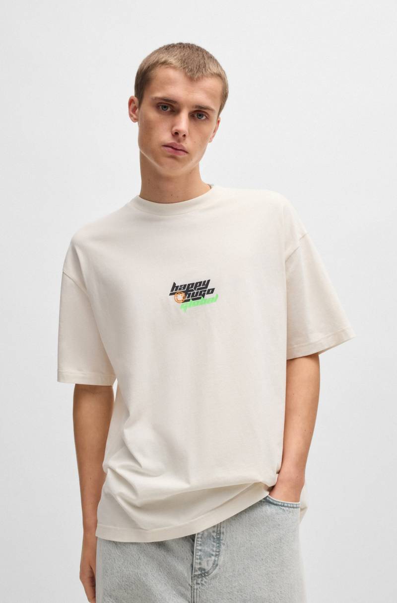 HUGO Blue T-Shirt »Nerperi«, mit buntem Logoschriftzug von HUGO Blue