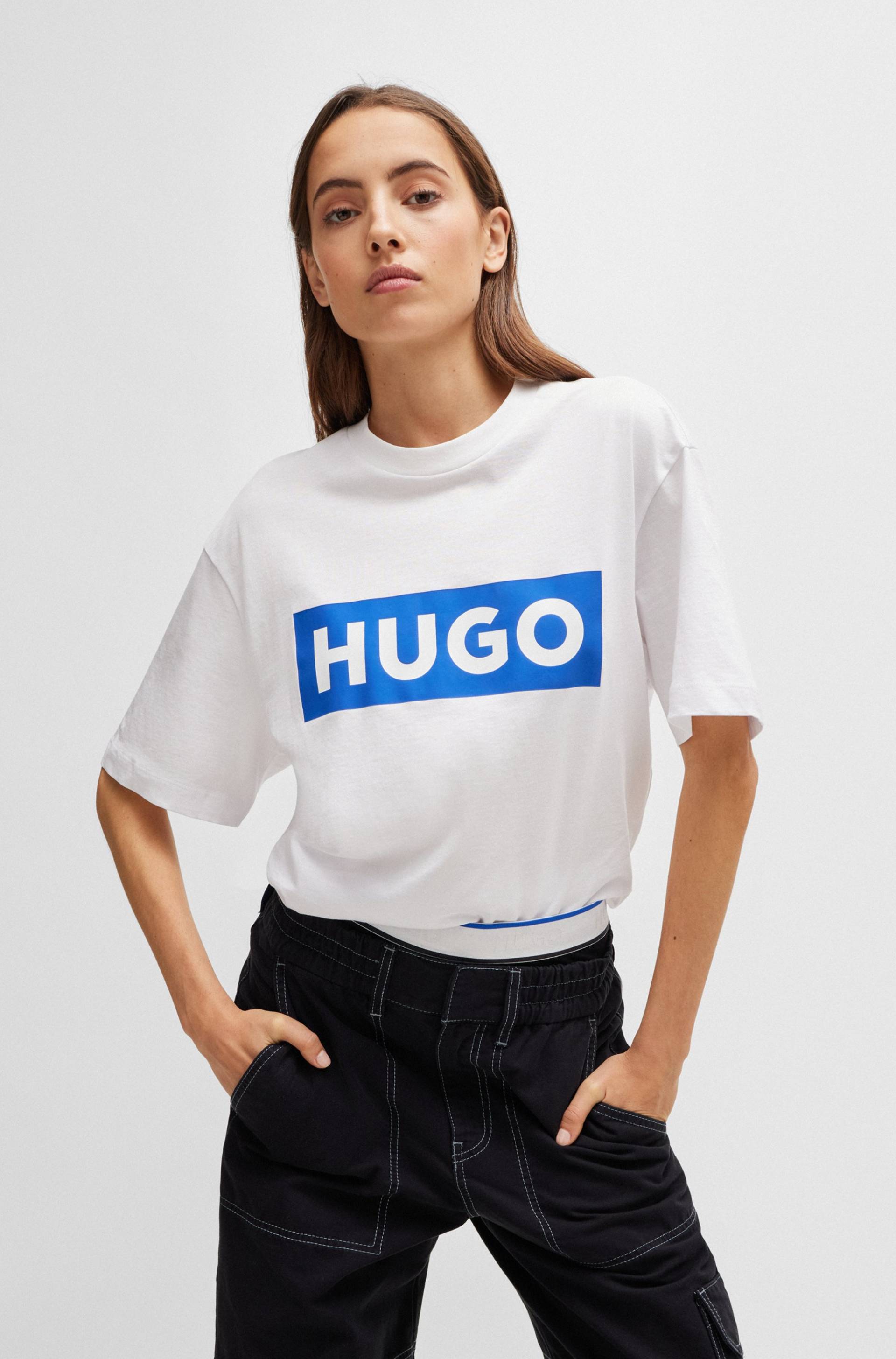 HUGO Blue T-Shirt »Nico«, mit grossem Logo-Print, Unisex von HUGO Blue