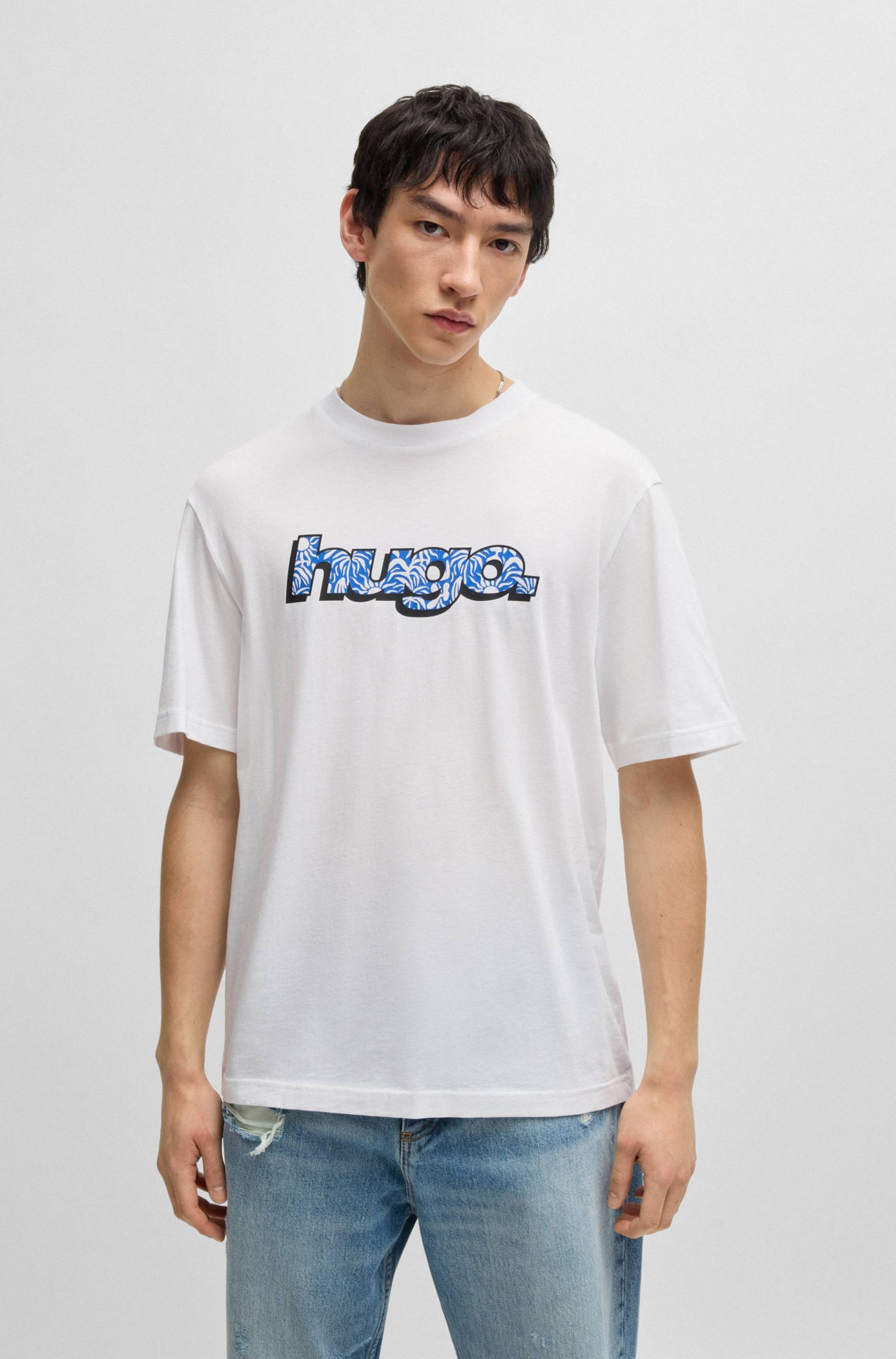 HUGO Blue T-Shirt »Nugibol«, mit grossem Logodruck von HUGO Blue