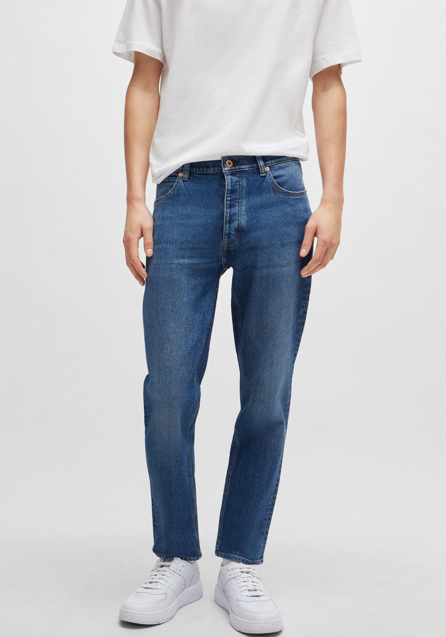 HUGO Blue Tapered-fit-Jeans »Brody«, mit Stone-washed-Finish von HUGO Blue