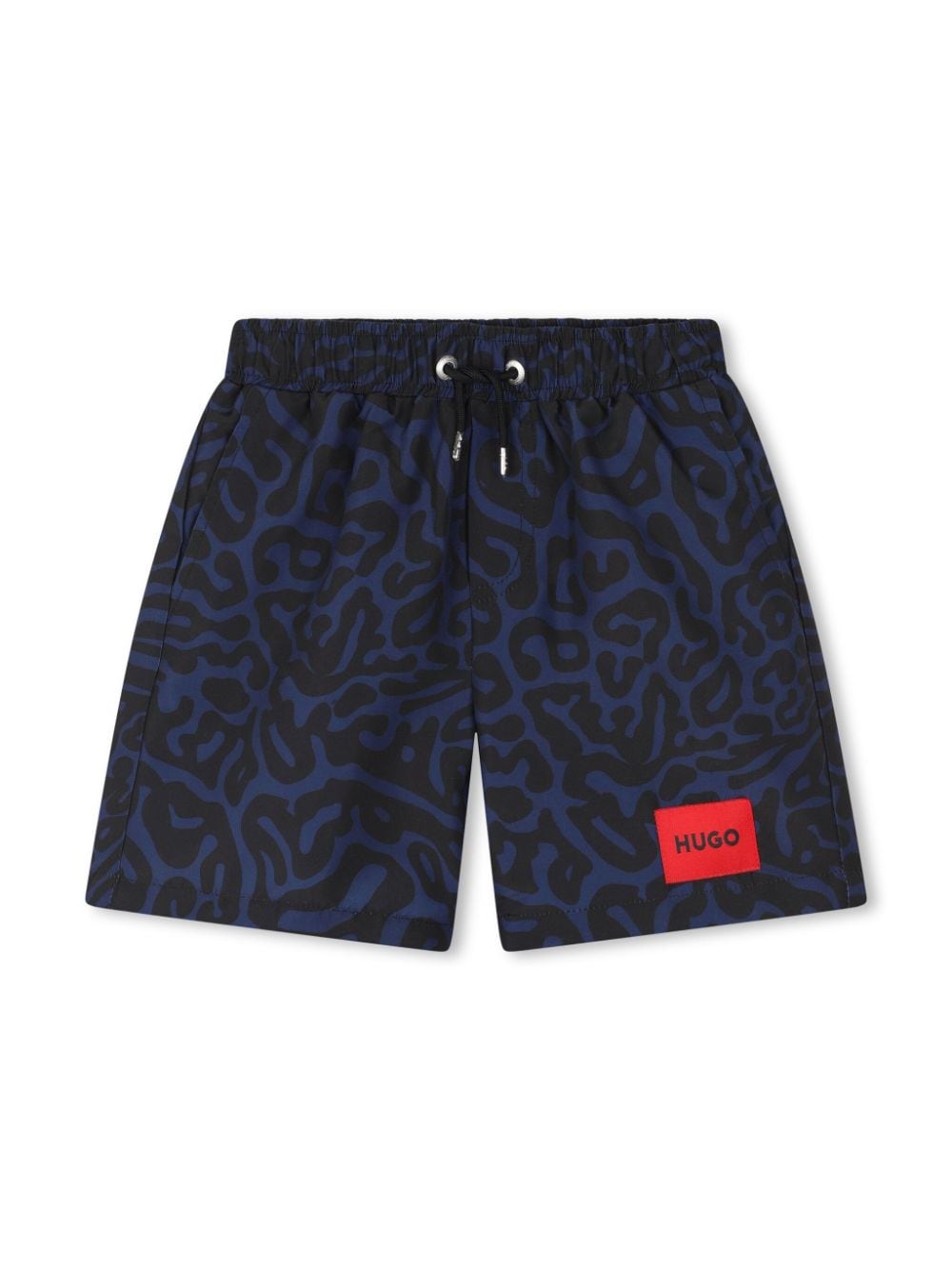 HUGO KIDS cheetah-print swim shorts - Blue von HUGO KIDS