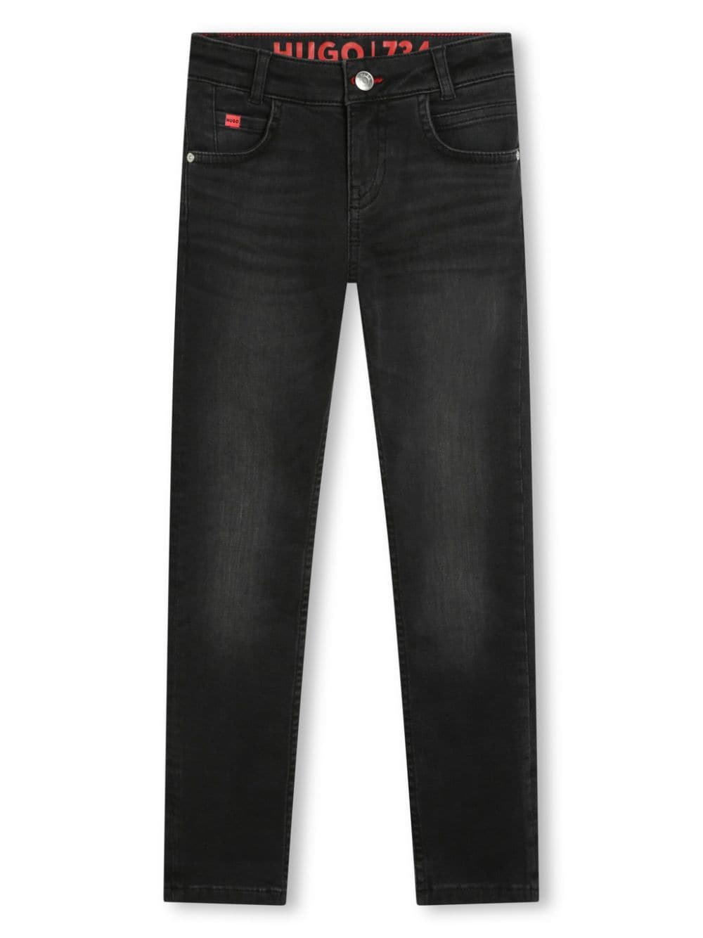 HUGO KIDS cotton skinny jeans - Black von HUGO KIDS