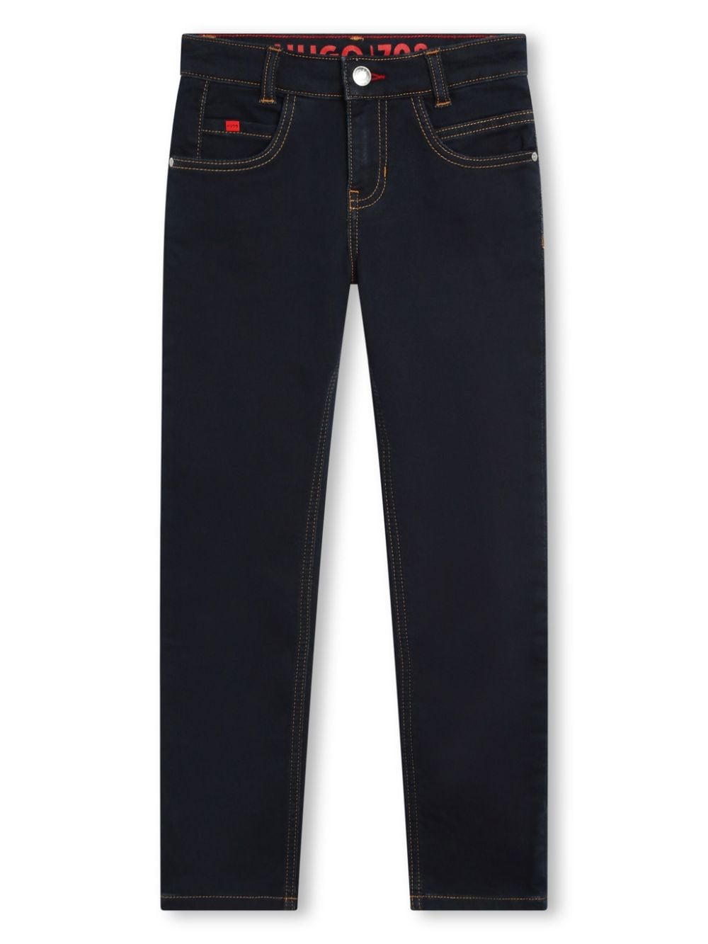 HUGO KIDS cotton straight-leg jeans - Blue von HUGO KIDS