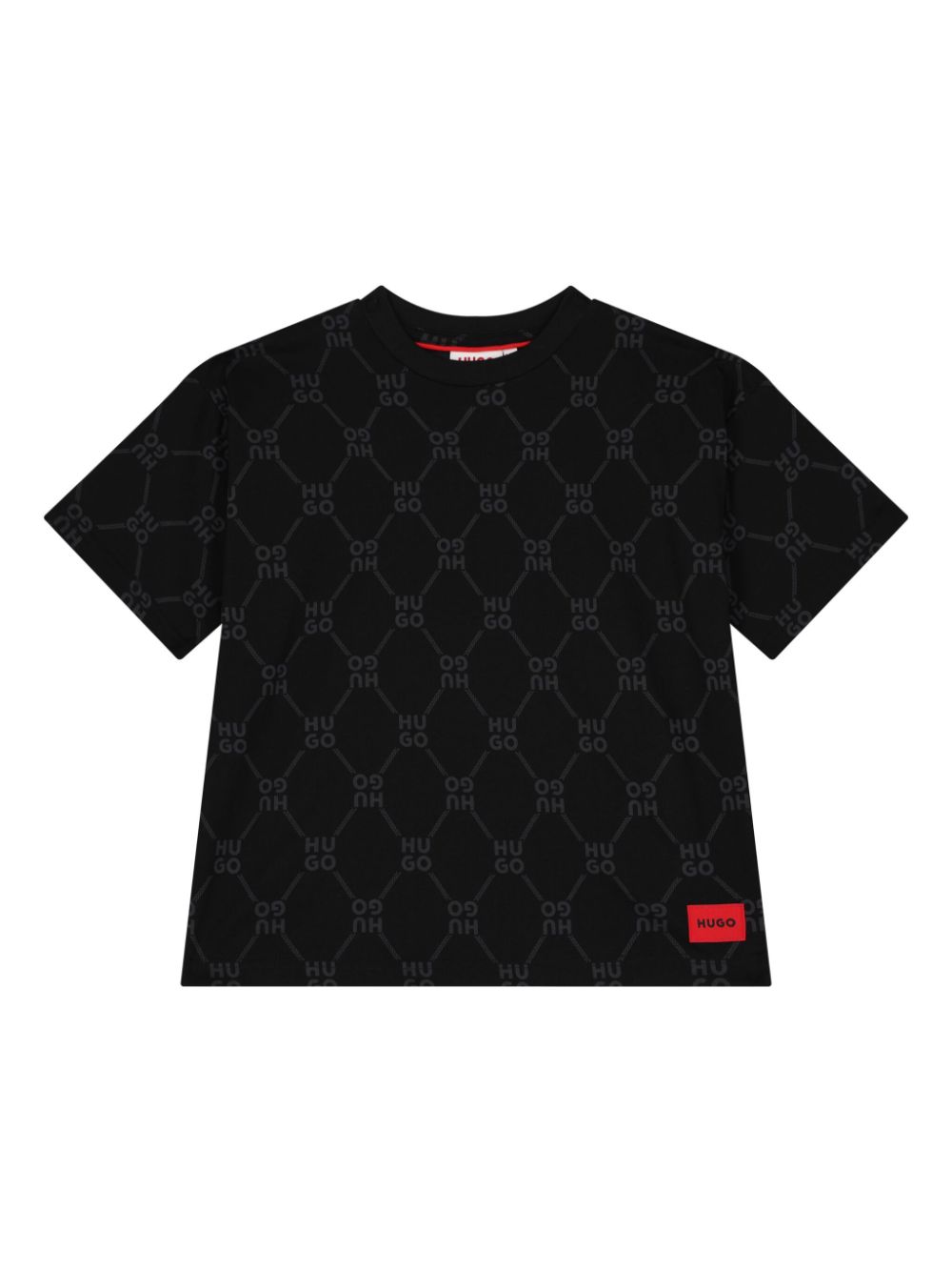 HUGO KIDS logo T-shirt - Black von HUGO KIDS