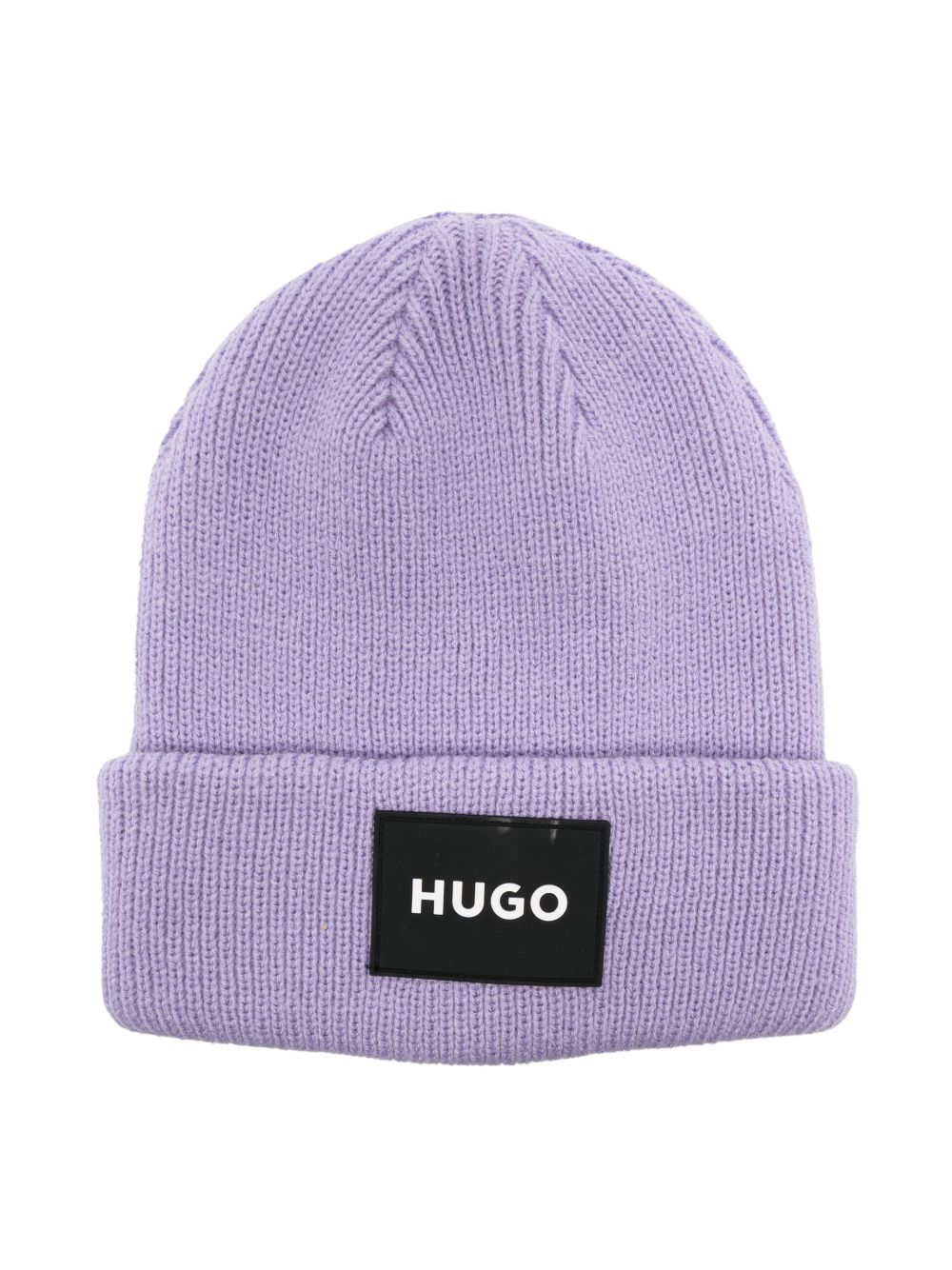 HUGO KIDS logo-patch beanie - Purple von HUGO KIDS