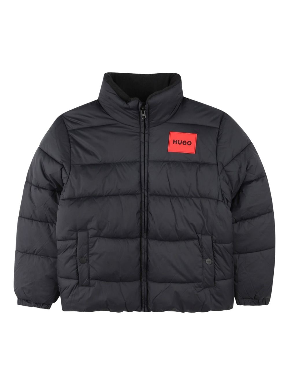 HUGO KIDS logo-patch puffer jacket - Black von HUGO KIDS