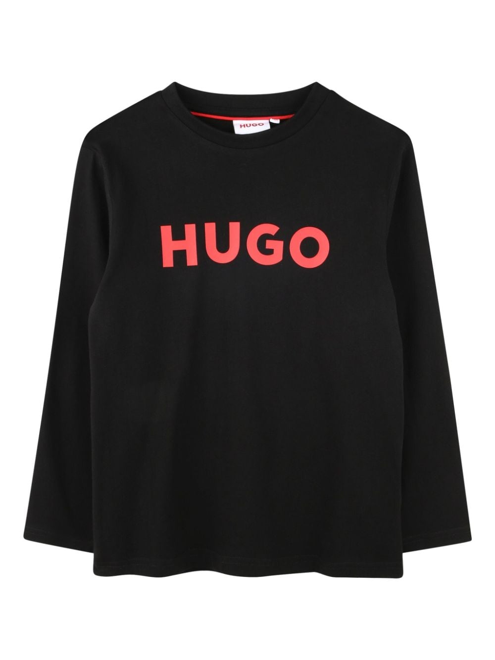 HUGO KIDS logo-print T-shirt - Black von HUGO KIDS