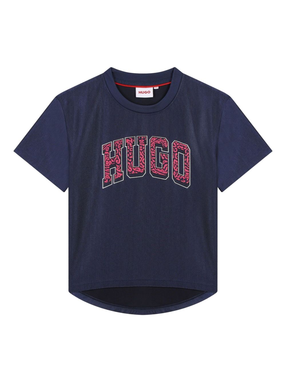 HUGO KIDS logo-print T-shirt - Blue von HUGO KIDS