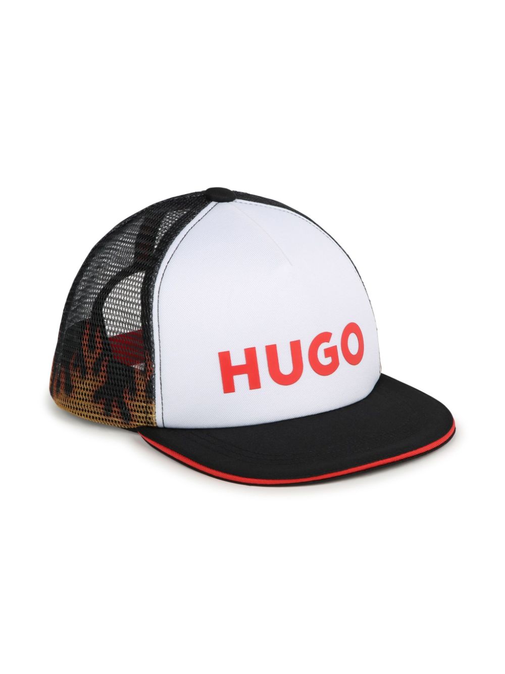 HUGO KIDS logo-print colour-block cap - White von HUGO KIDS