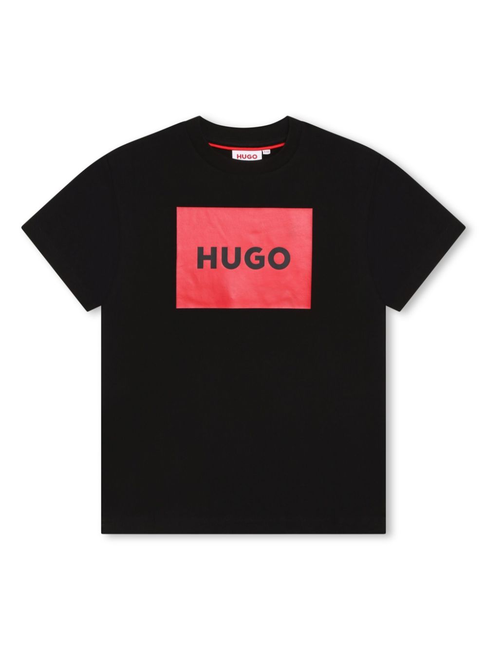 HUGO KIDS logo-print cotton T-shirt - Black von HUGO KIDS