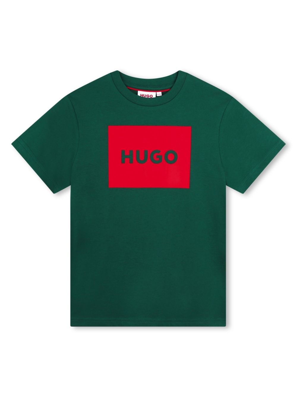 HUGO KIDS logo-print cotton T-shirt - Green von HUGO KIDS