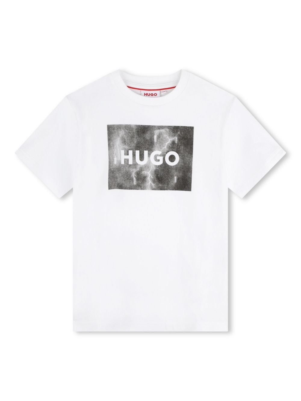 HUGO KIDS logo-print cotton T-shirt - White von HUGO KIDS