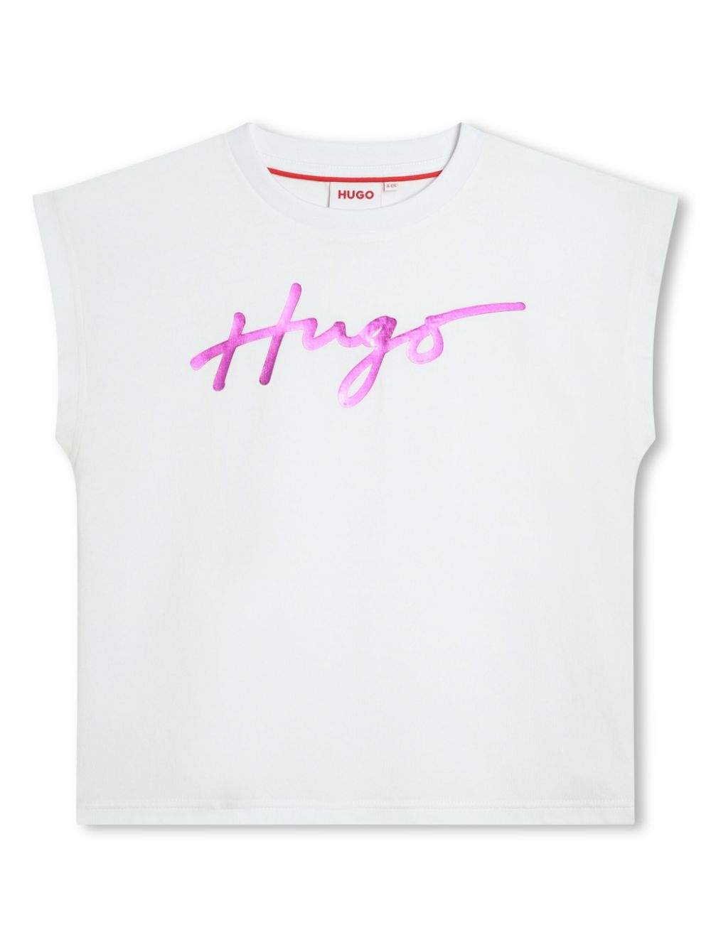 HUGO KIDS logo-print cotton tank top - White von HUGO KIDS