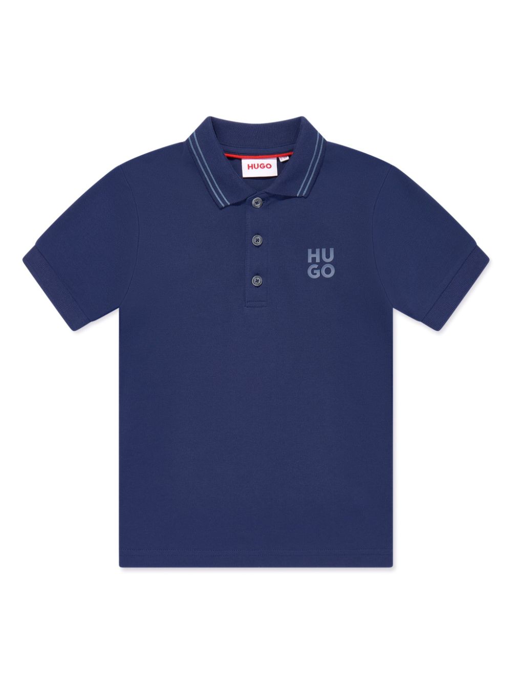 HUGO KIDS logo-print polo shirt - Blue von HUGO KIDS