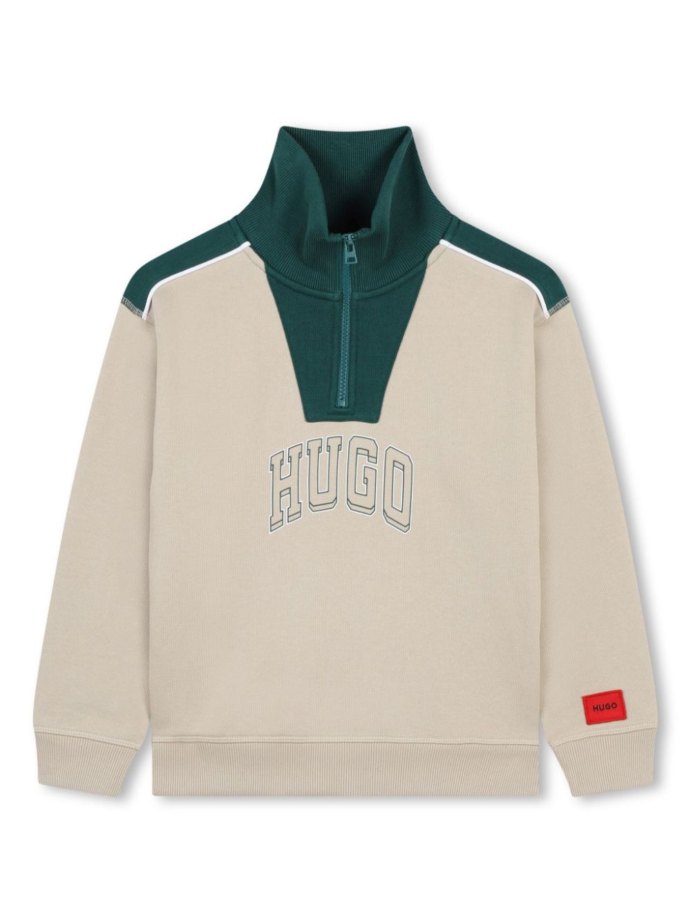 HUGO KIDS logo-print sweatshirt - Neutrals von HUGO KIDS