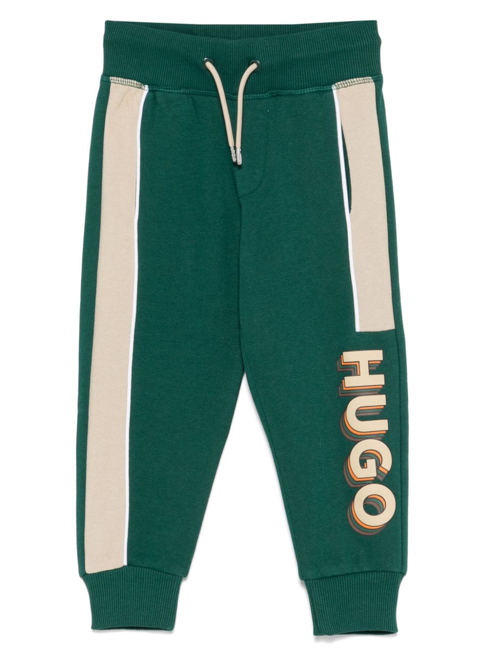 HUGO KIDS logo-print track pants - Green von HUGO KIDS