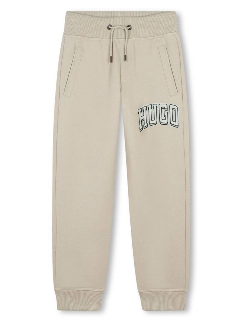 HUGO KIDS logo-print track pants - Neutrals von HUGO KIDS