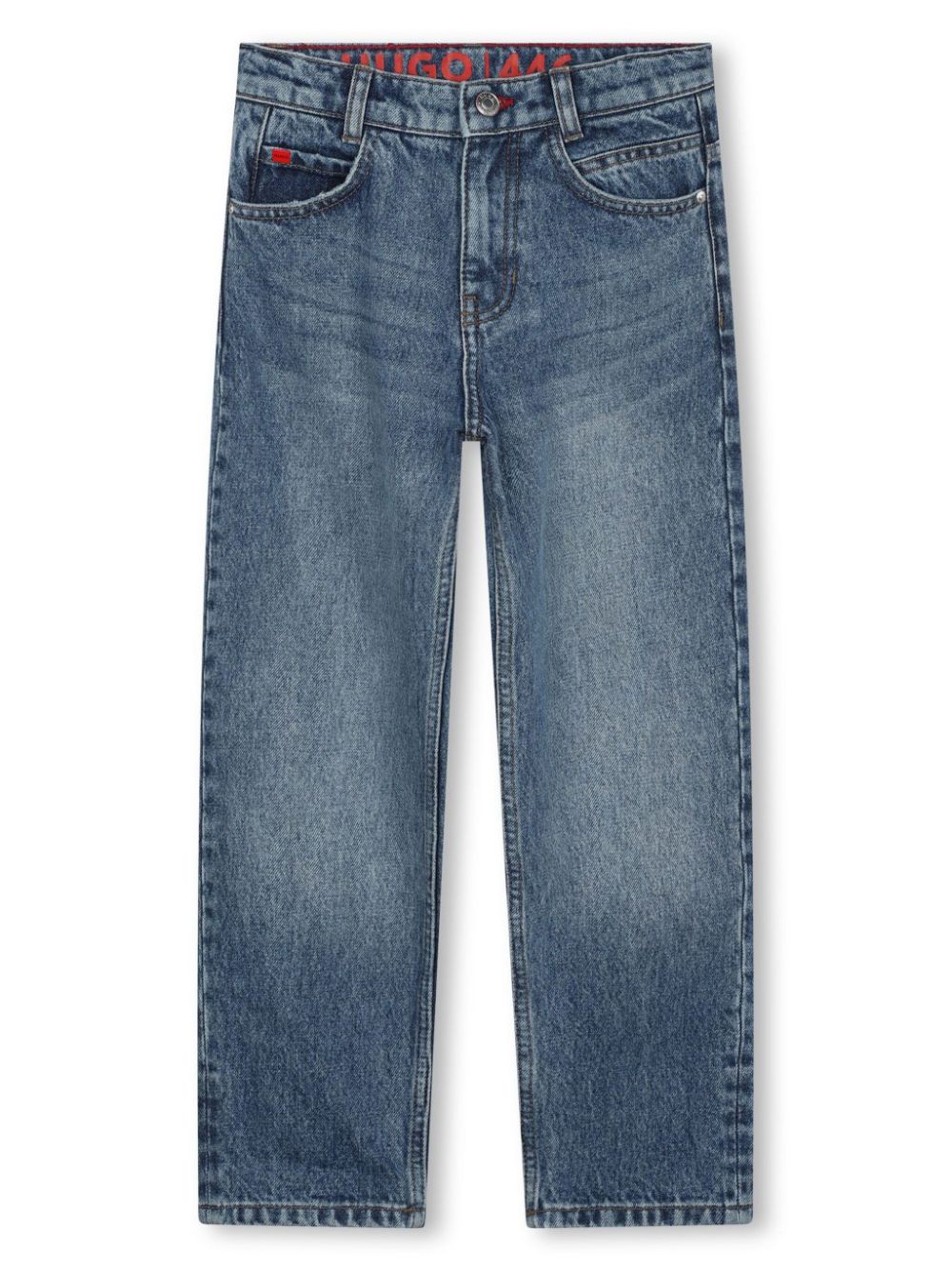 HUGO KIDS mid-rise straight-leg jeans - Blue von HUGO KIDS