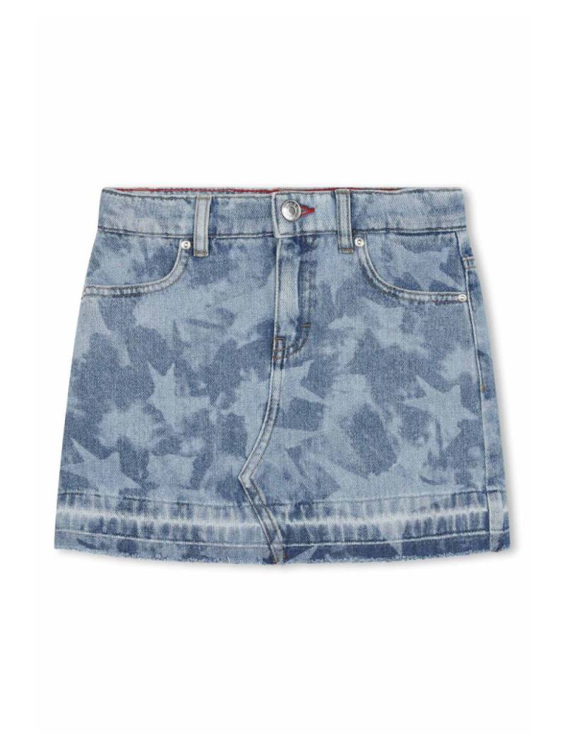 HUGO KIDS star-print denim miniskirt - Blue von HUGO KIDS