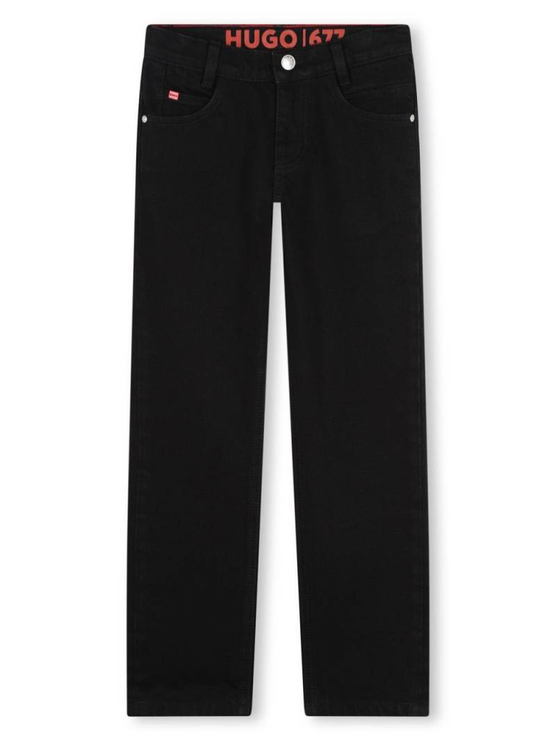 HUGO KIDS straight-leg jeans - Black von HUGO KIDS