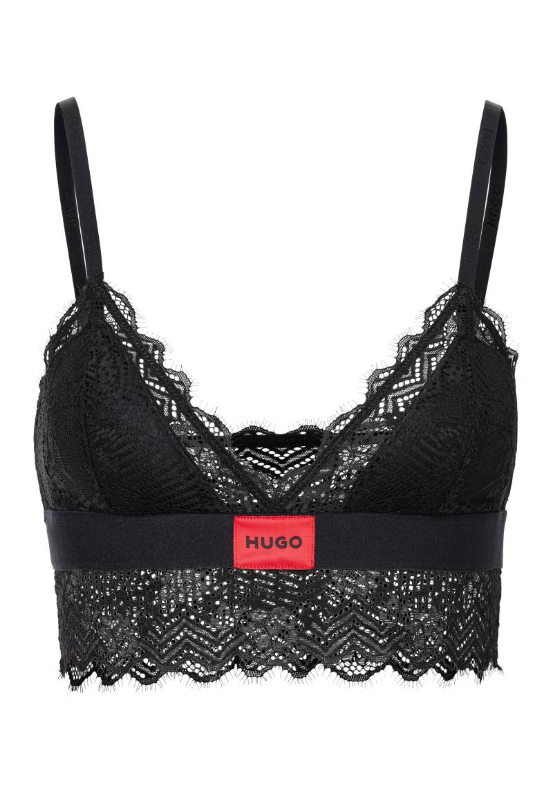 HUGO Underwear Bügelloser BH »TRIANGLE RL LACE«, mit Hugo-Label am Bund von HUGO Underwear