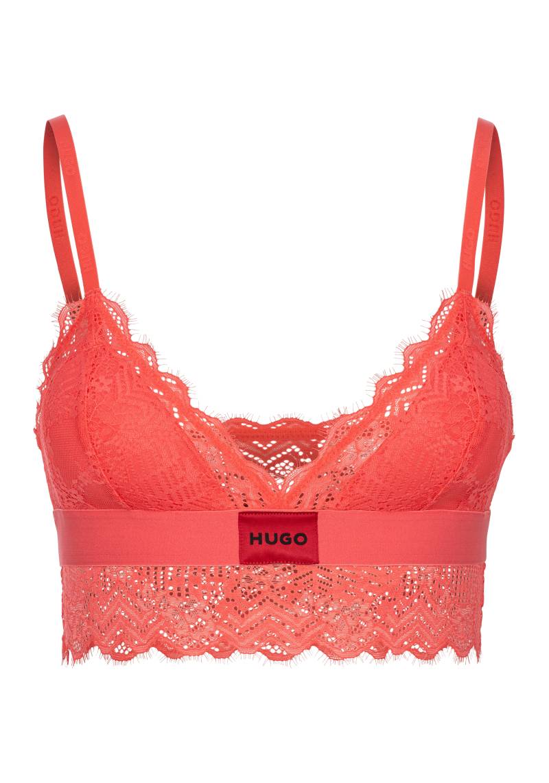 HUGO Underwear Bügelloser BH »TRIANGLE RL LACE«, mit Hugo-Label am Bund von HUGO Underwear