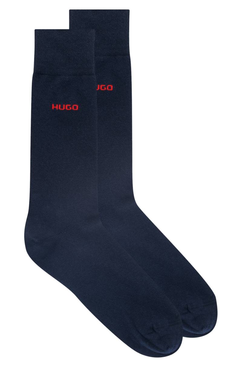 HUGO Underwear Businesssocken »2P RS UNI CC«, (Packung, 2 Paar, 2er Pack), mit kontrastfarbenem HUGO Logo-Schriftzug von HUGO Underwear