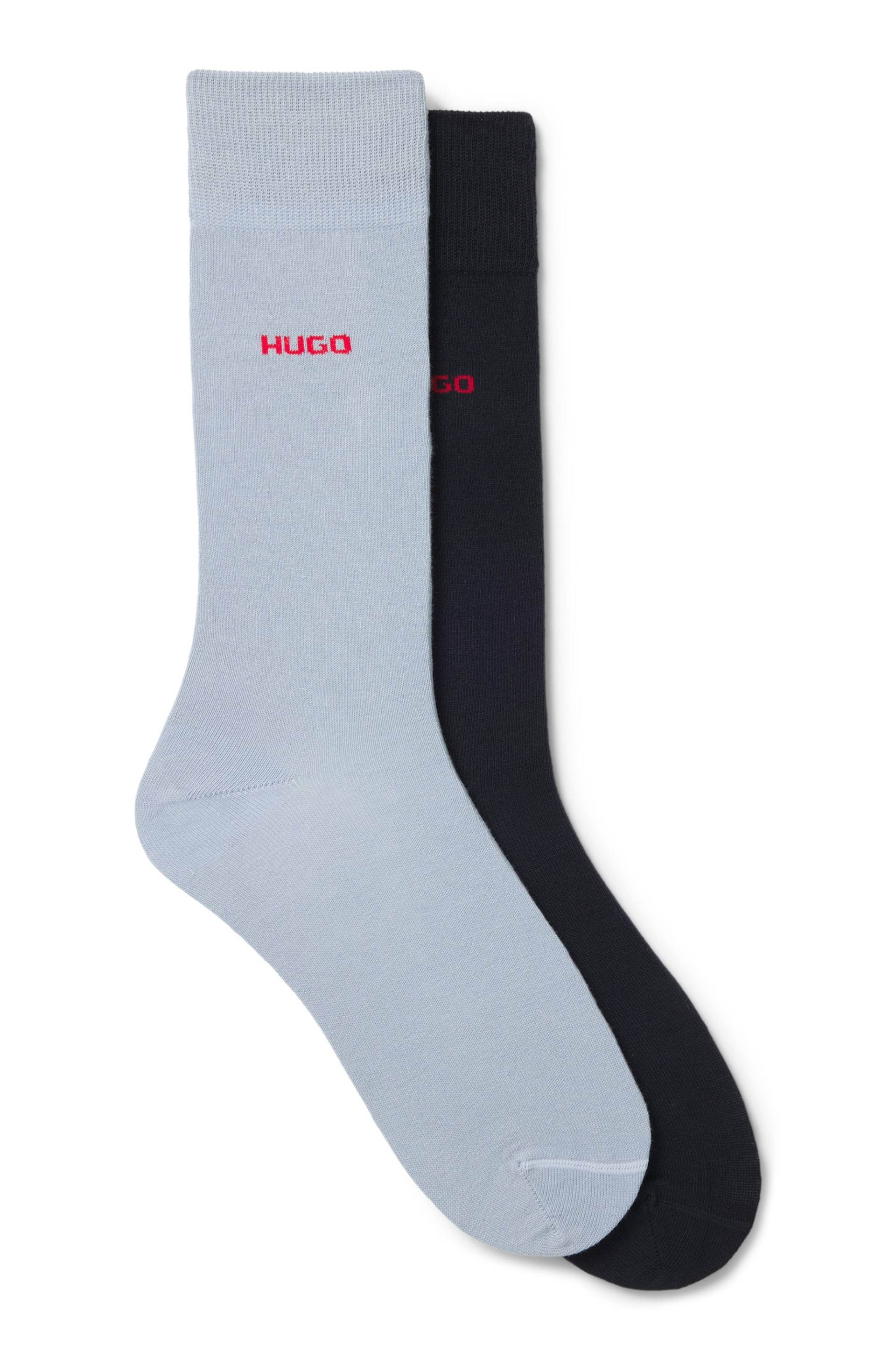 HUGO Underwear Businesssocken »2P RS UNI CC«, (Packung, 2 Paar, 2er Pack), mit kontrastfarbenem HUGO Logo-Schriftzug von HUGO Underwear