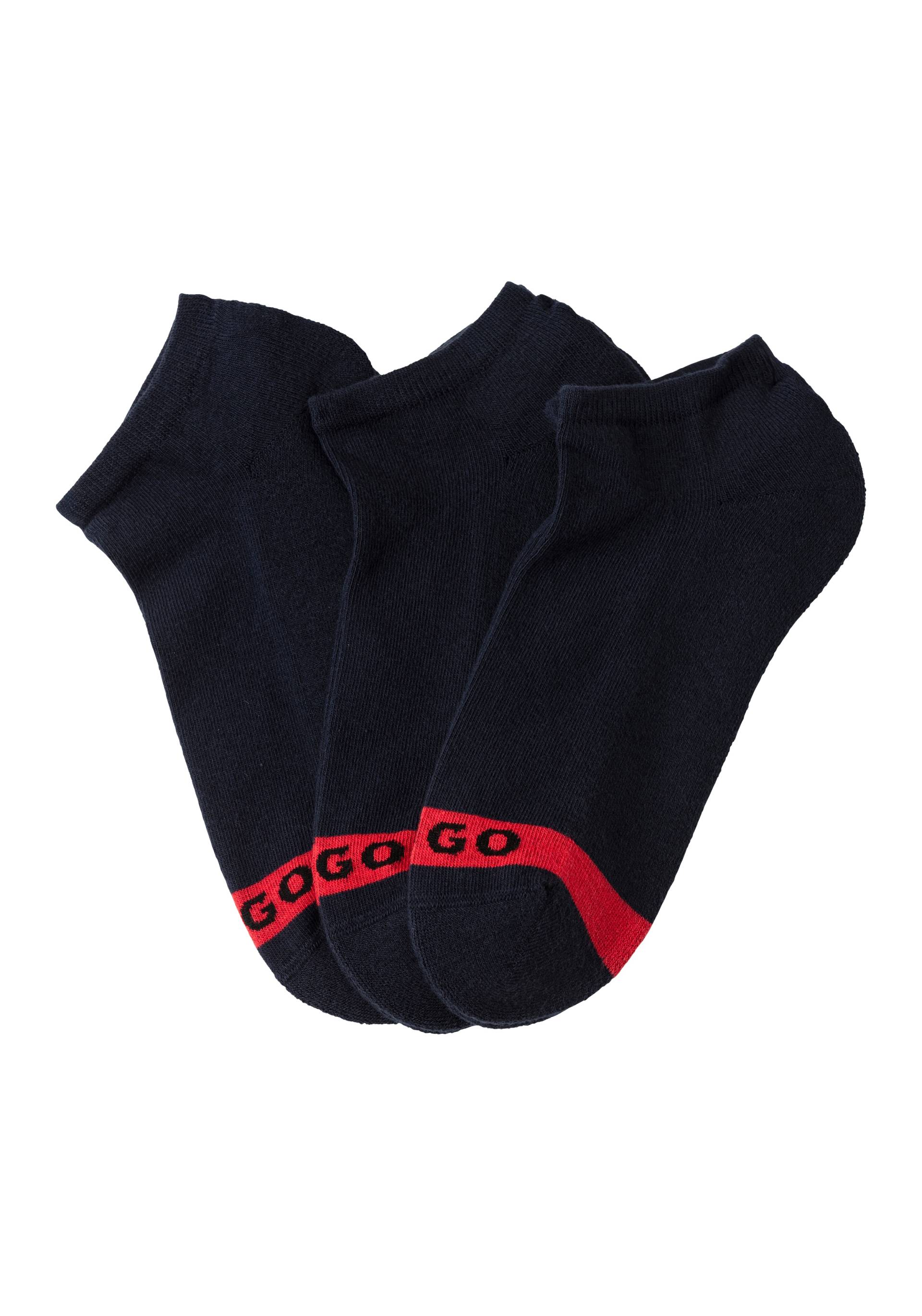 HUGO Underwear Businesssocken »3P LC PLUSH TAPE CC«, (Packung, 3 Paar, 3er), mit HUGO Logostickerei auf rotem Farbstreifen von HUGO Underwear