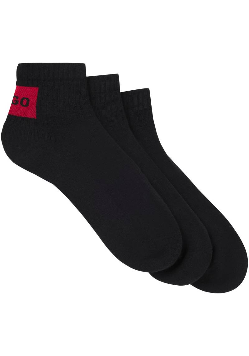 HUGO Underwear Freizeitsocken, (Packung, 3 Paar, 3er), mit kontrastfarbenem HUGO Logo von HUGO Underwear