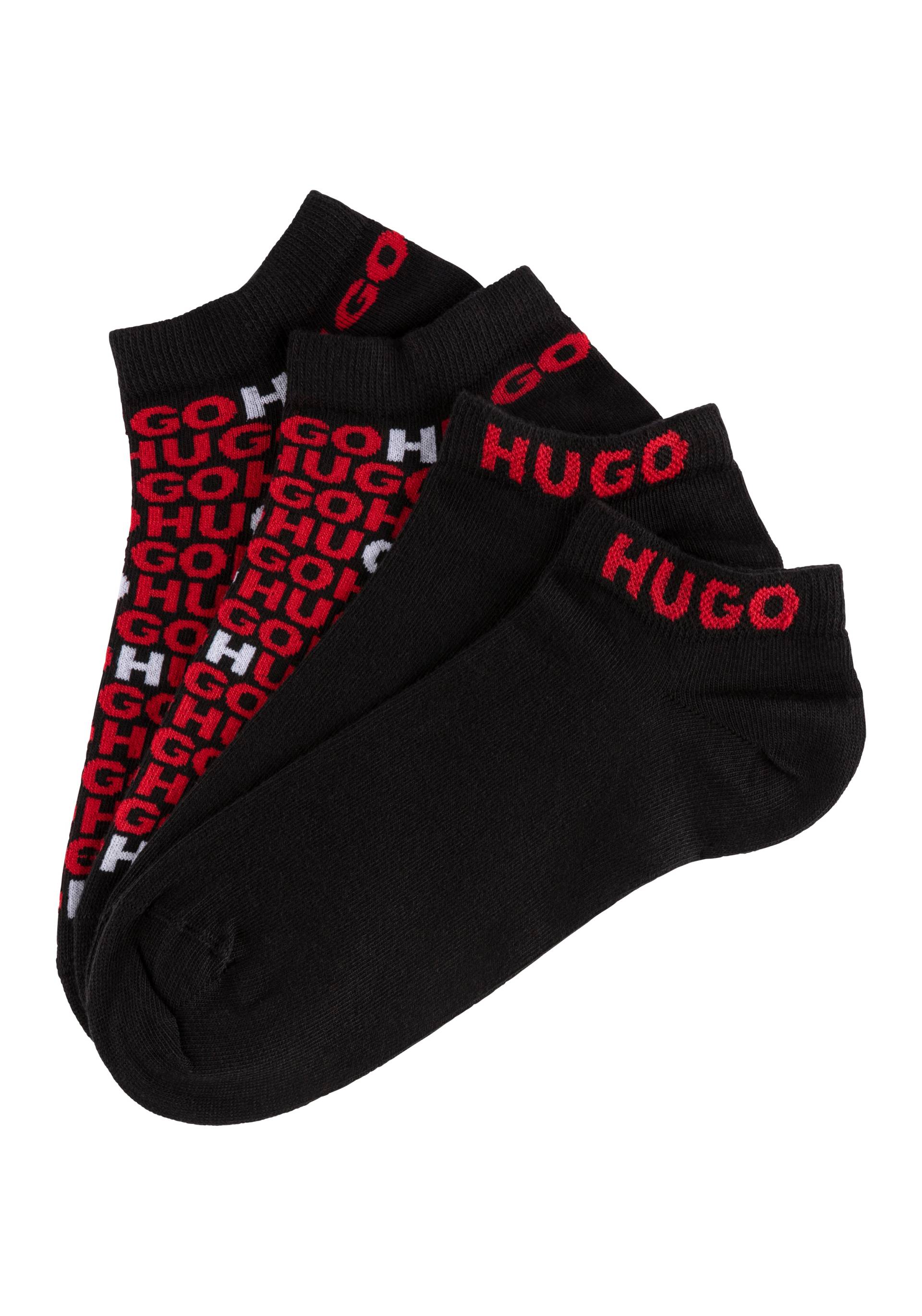 HUGO Underwear Freizeitsocken »2P AS STACKED CC«, (Packung, 2 Paar, 2er Pack), mit Markenschriftzug von HUGO Underwear