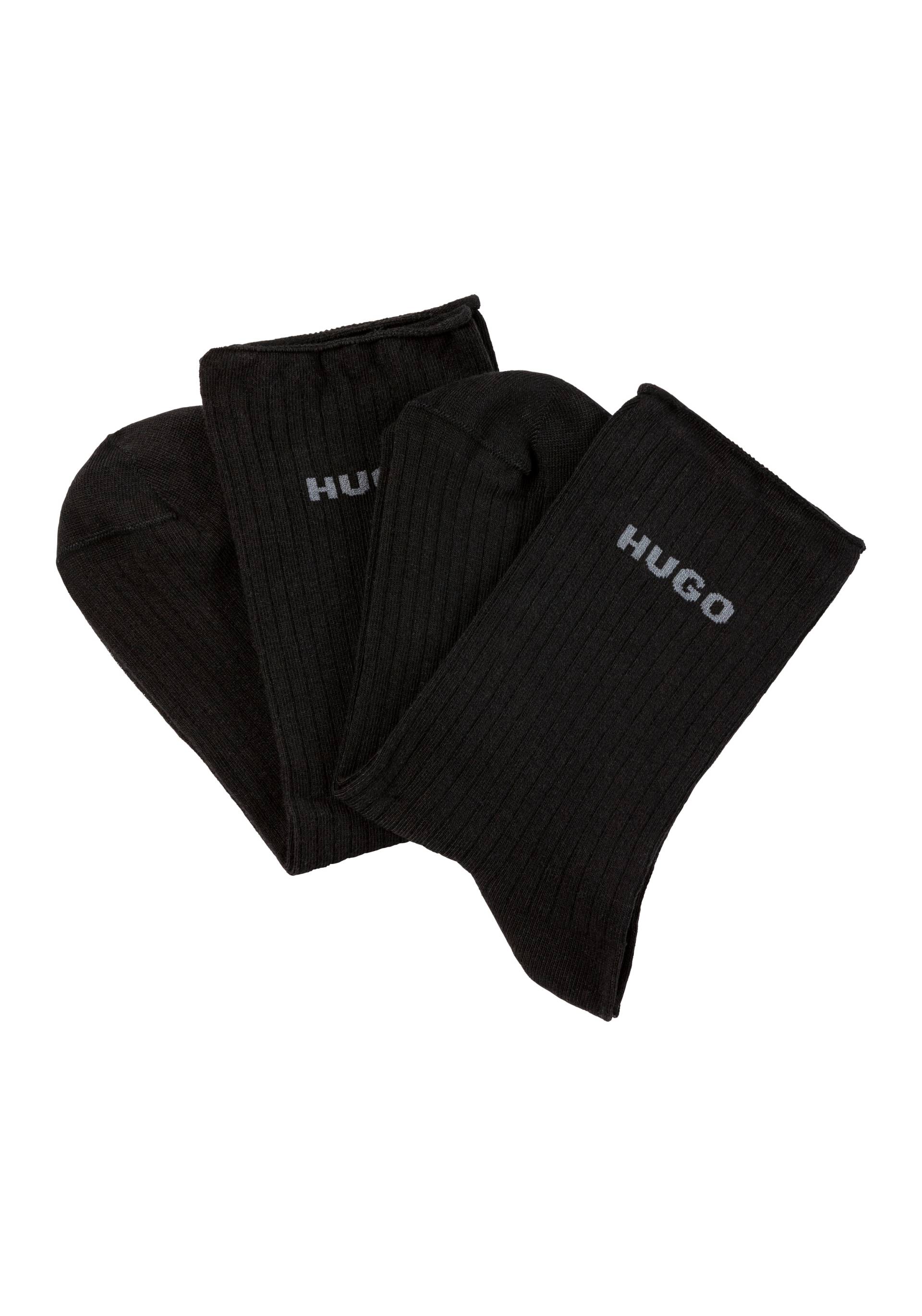 HUGO Underwear Freizeitsocken »2P QS FINE RIB CC«, mit grossem Logo HUGO Underwear Freizeitsocken »2P QS FINE RIB CC«, mit grossem Logo von HUGO Underwear