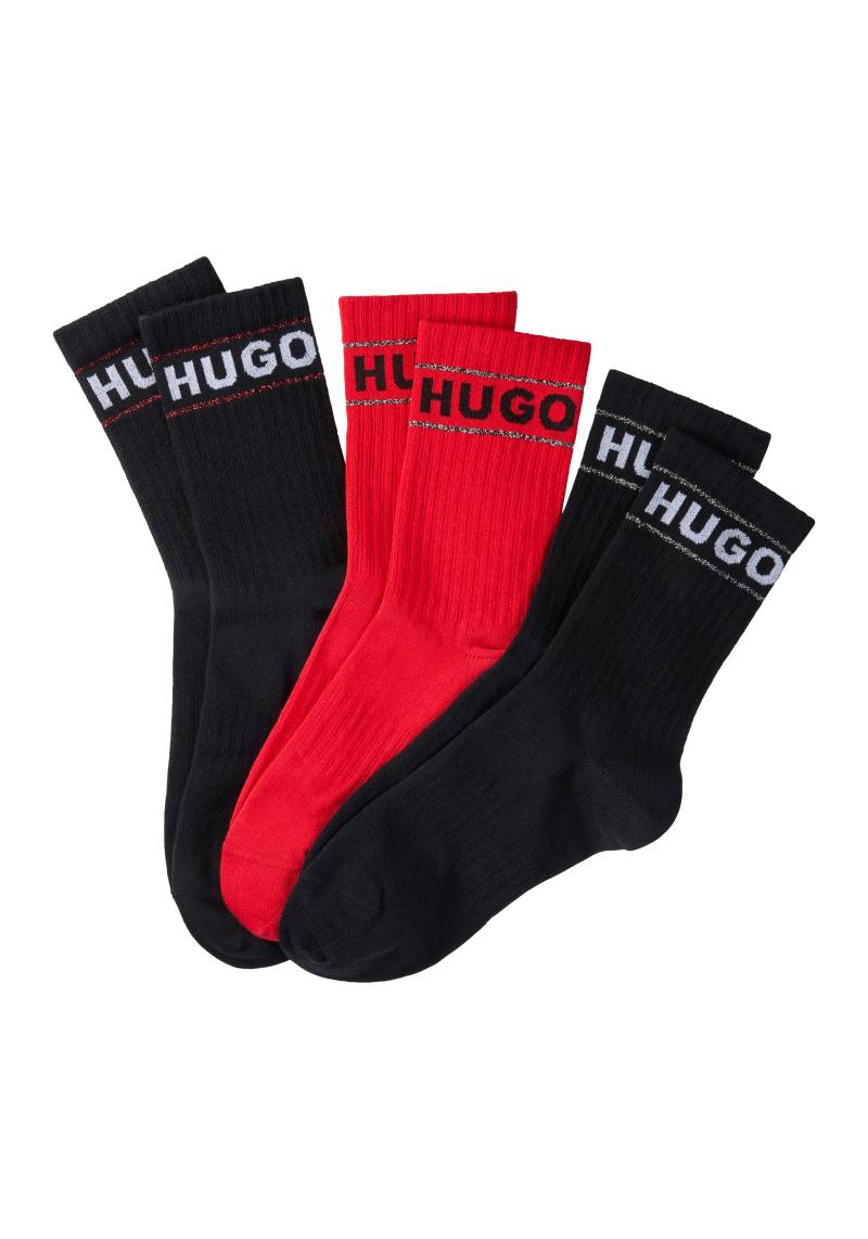 HUGO Underwear Freizeitsocken »3P QS GIFT LOGO C«, (3), mit Label von HUGO Underwear