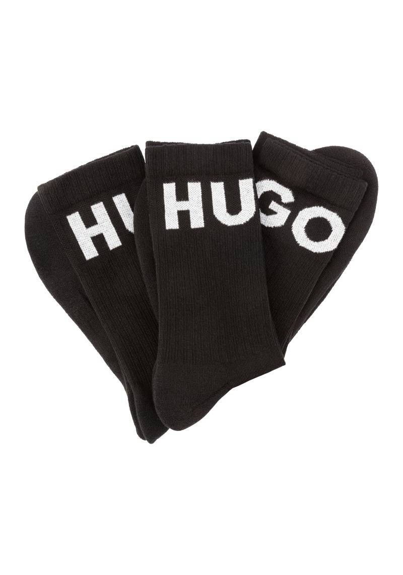 HUGO Underwear Freizeitsocken »3P QS ICONIC CC 1«, (Packung, 3 Paar, 3er), mit HUGO Logostickerei in Kontrastfarbe von HUGO Underwear