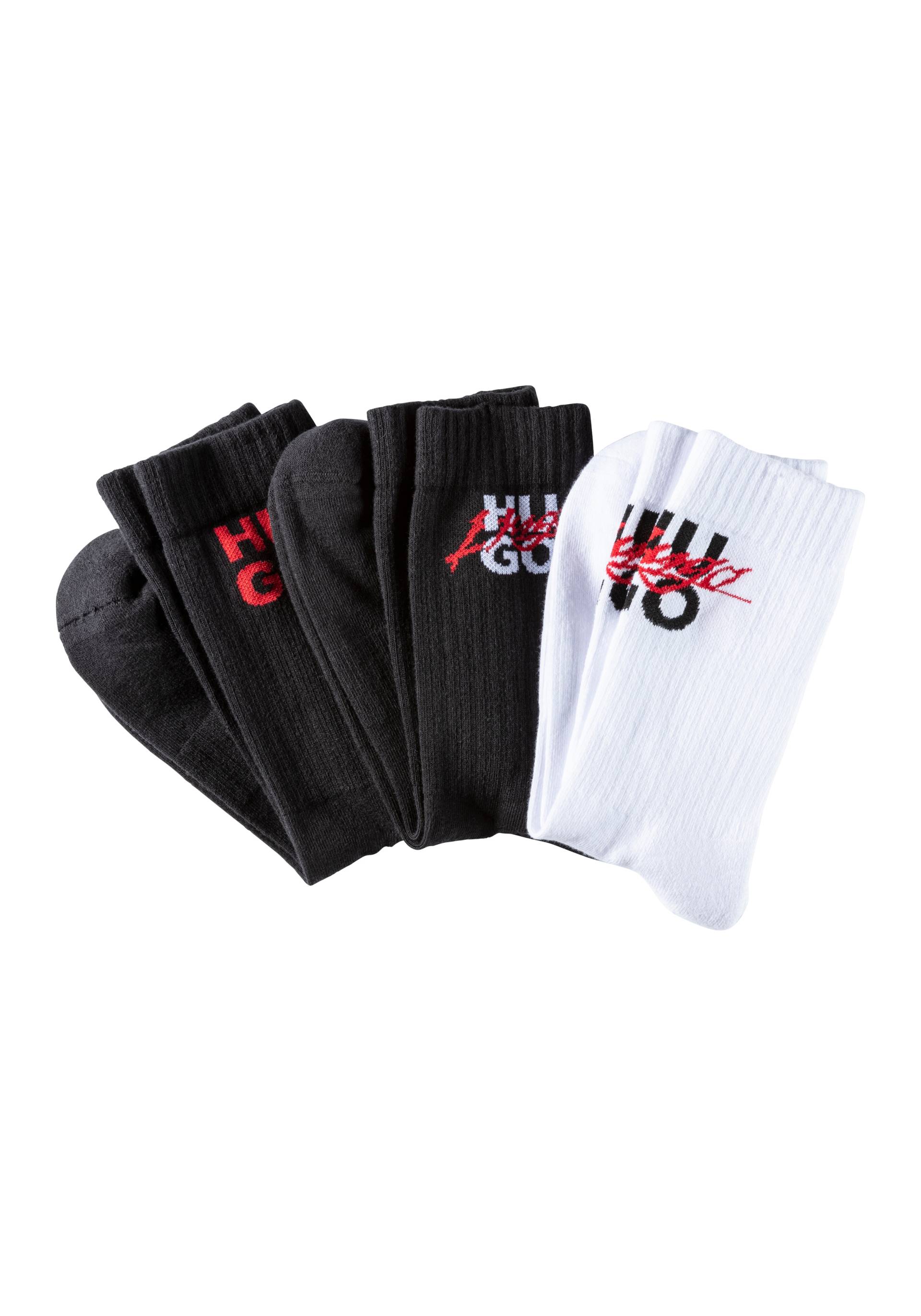 HUGO Underwear Freizeitsocken »3P QS THRILLER CC«, (Packung, 3 Paar, 3er-Pack), mit HUGO-Logoschriftzug von HUGO Underwear