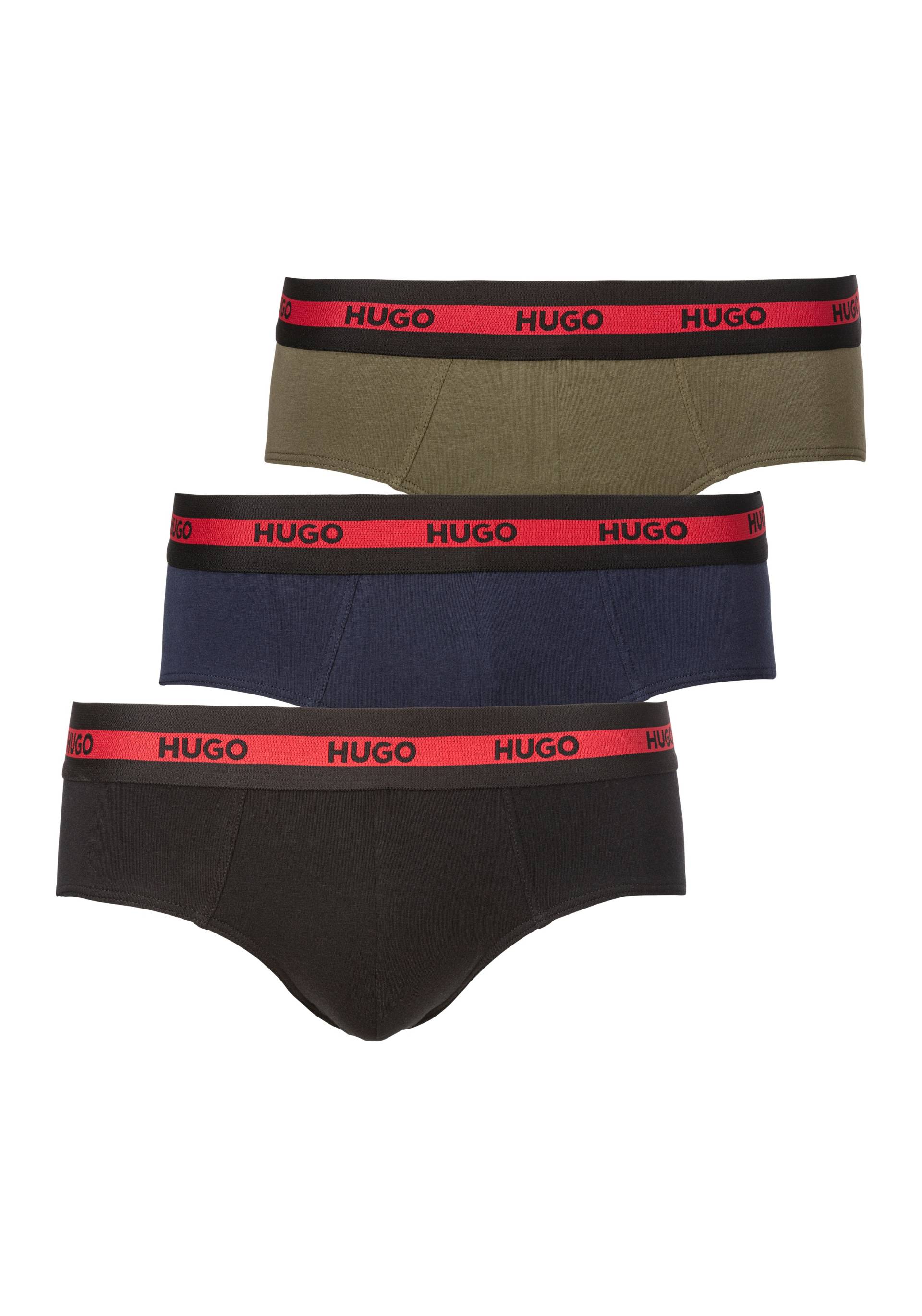 HUGO Underwear Hipster »HIPBR TRIPLET PLANET«, (Packung, 3 St., 3er), mit Hugo-Label am Bund von HUGO Underwear