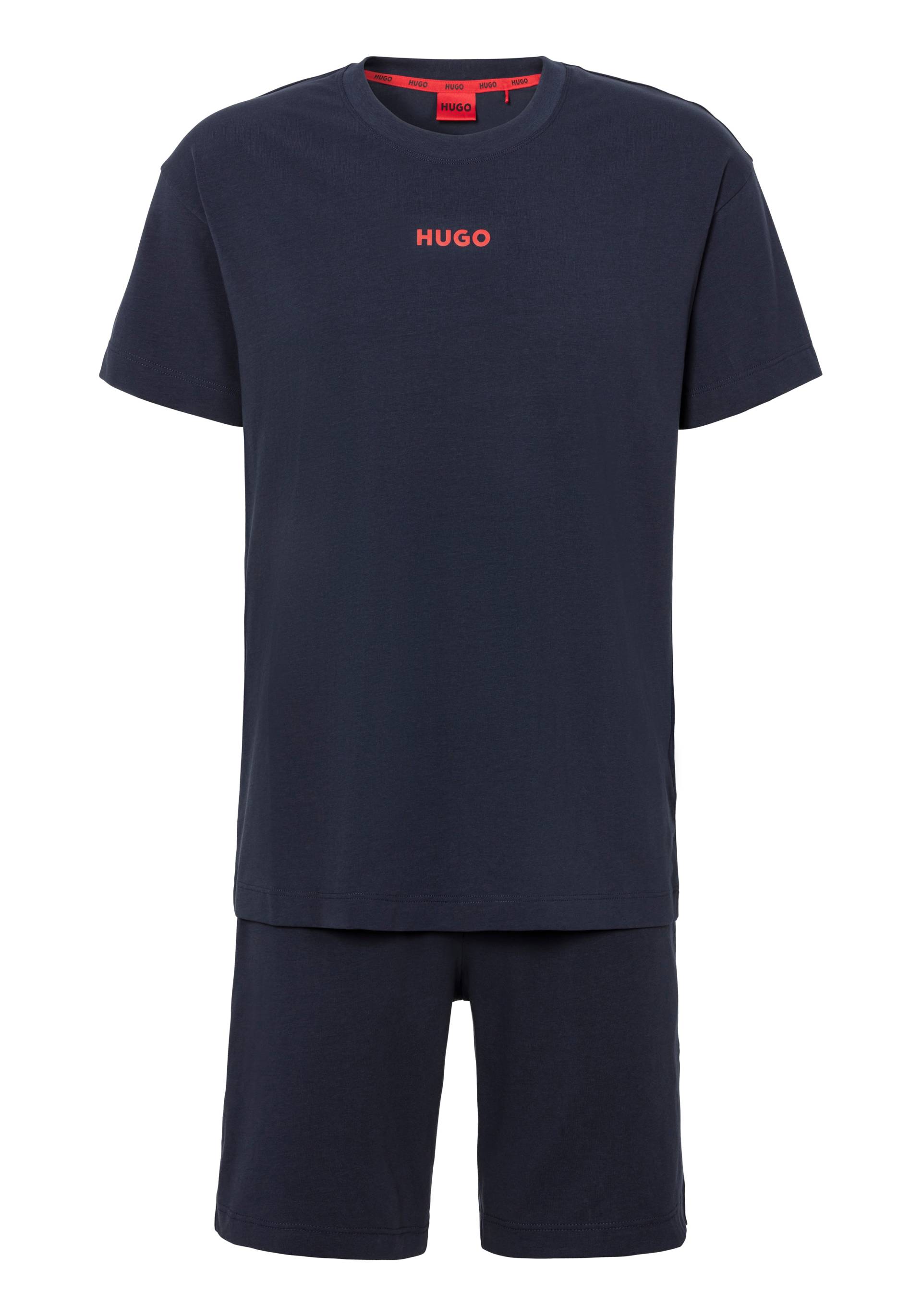 HUGO Underwear Pyjama »Linked Short Set«, (Set, 2 tlg., 2er), mit HUGO Aufdruck