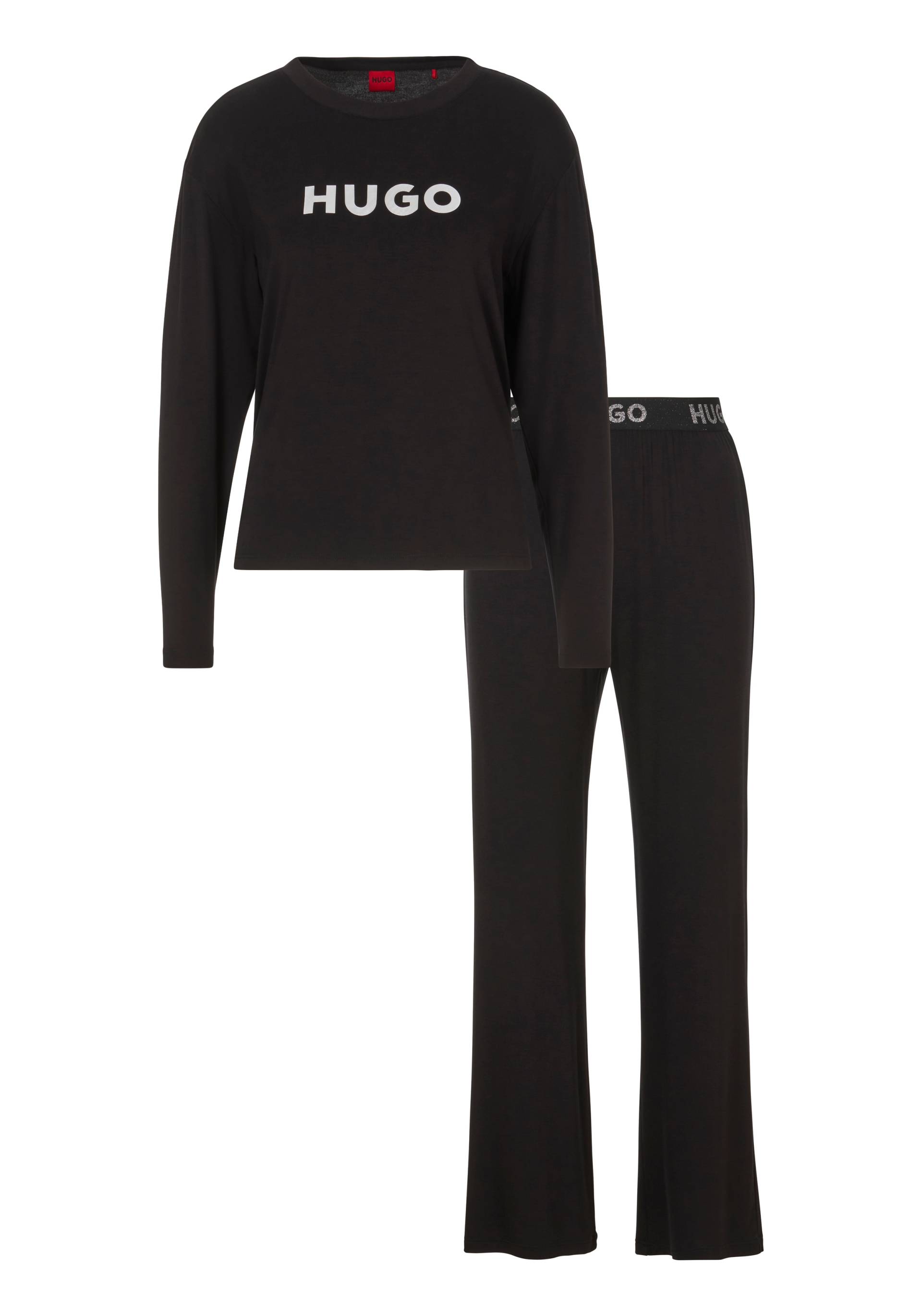 HUGO Underwear Pyjama »NITE_LONG SET 10«, (Set, 2 tlg., 2er-Set), mit HUGO-Logoschriftzug von HUGO Underwear