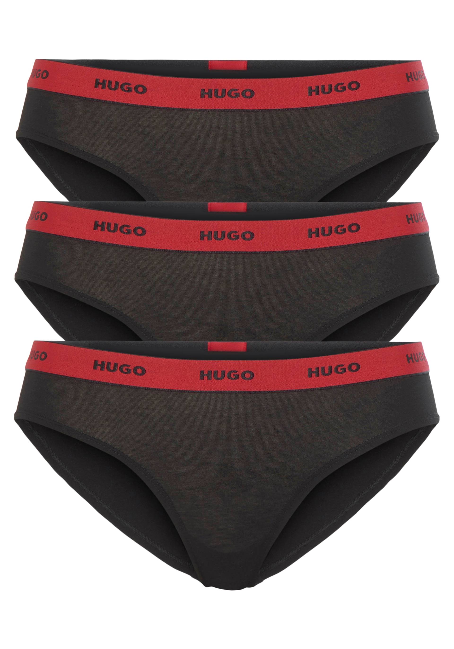 HUGO Underwear Slip »TRIPLET BRIEF STRIPE«, (Packung, 3 St., 3er-Pack), mit kontrastfarbenem Logobund von HUGO Underwear