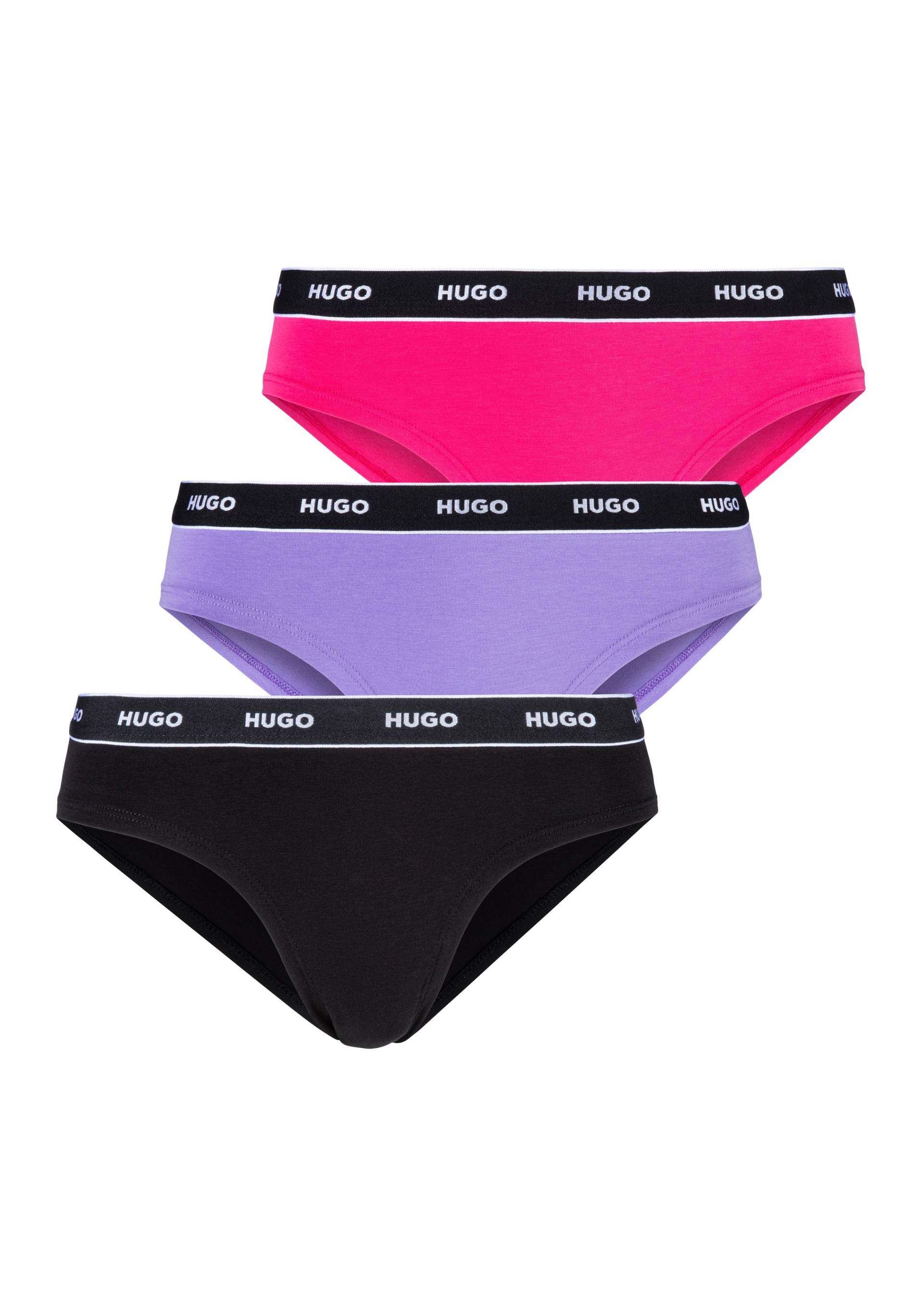 HUGO Underwear Slip »TRIPLET BRIEF STRIPE«, (Packung, 3 St., 3er-Pack), mit kontrastfarbenem Logobund von HUGO Underwear