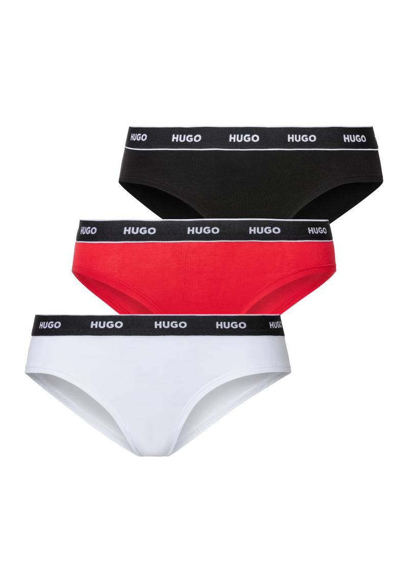 HUGO Underwear Slip »TRIPLET BRIEF STRIPE«, (Packung, 3 St., 3er-Pack), mit kontrastfarbenem Logobund von HUGO Underwear