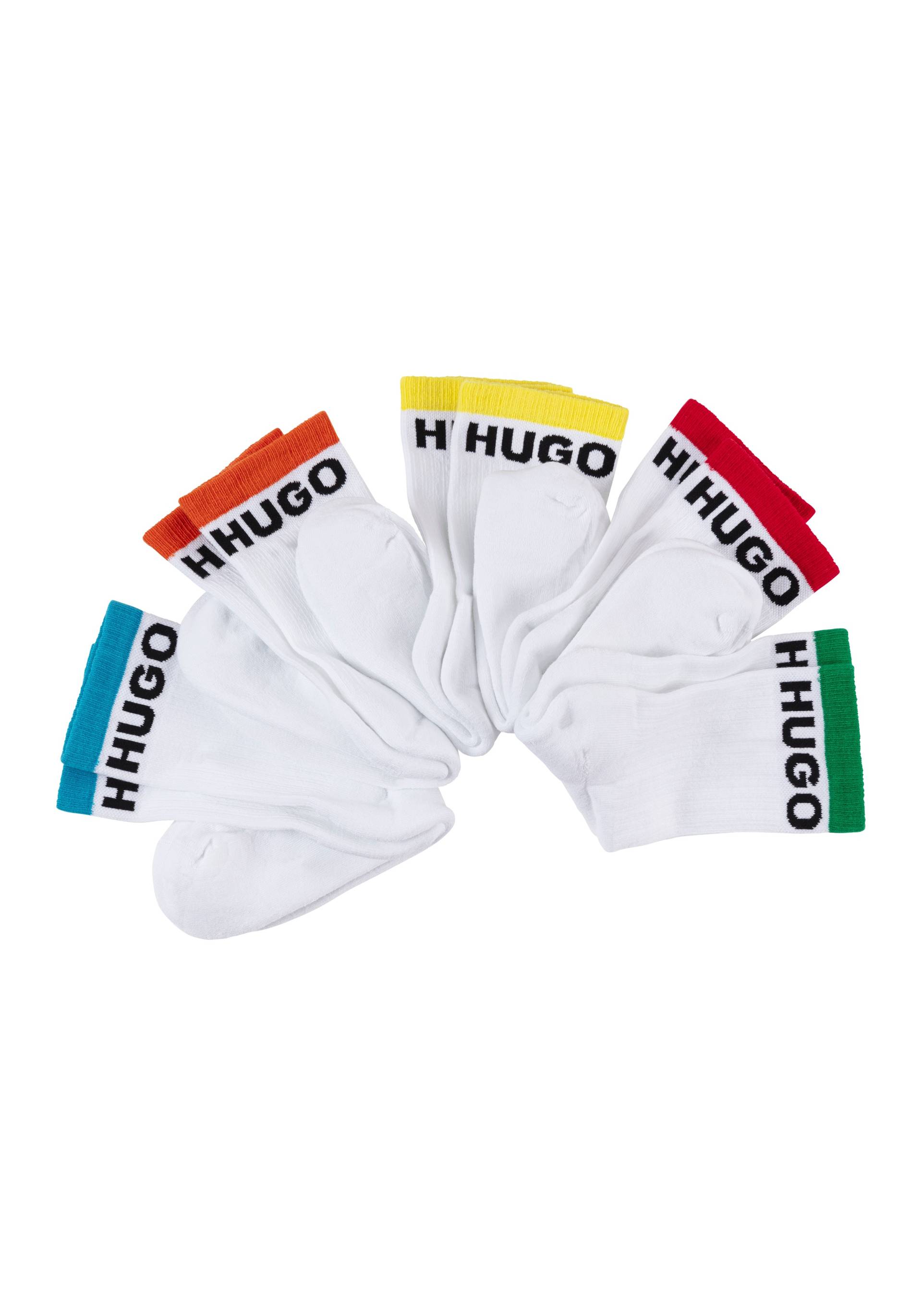 HUGO Underwear Socken »5P QS RAINBOW CC W«, (Packung, 5 Paar, 5er), mit kontrastfarbenen Streifen von HUGO Underwear
