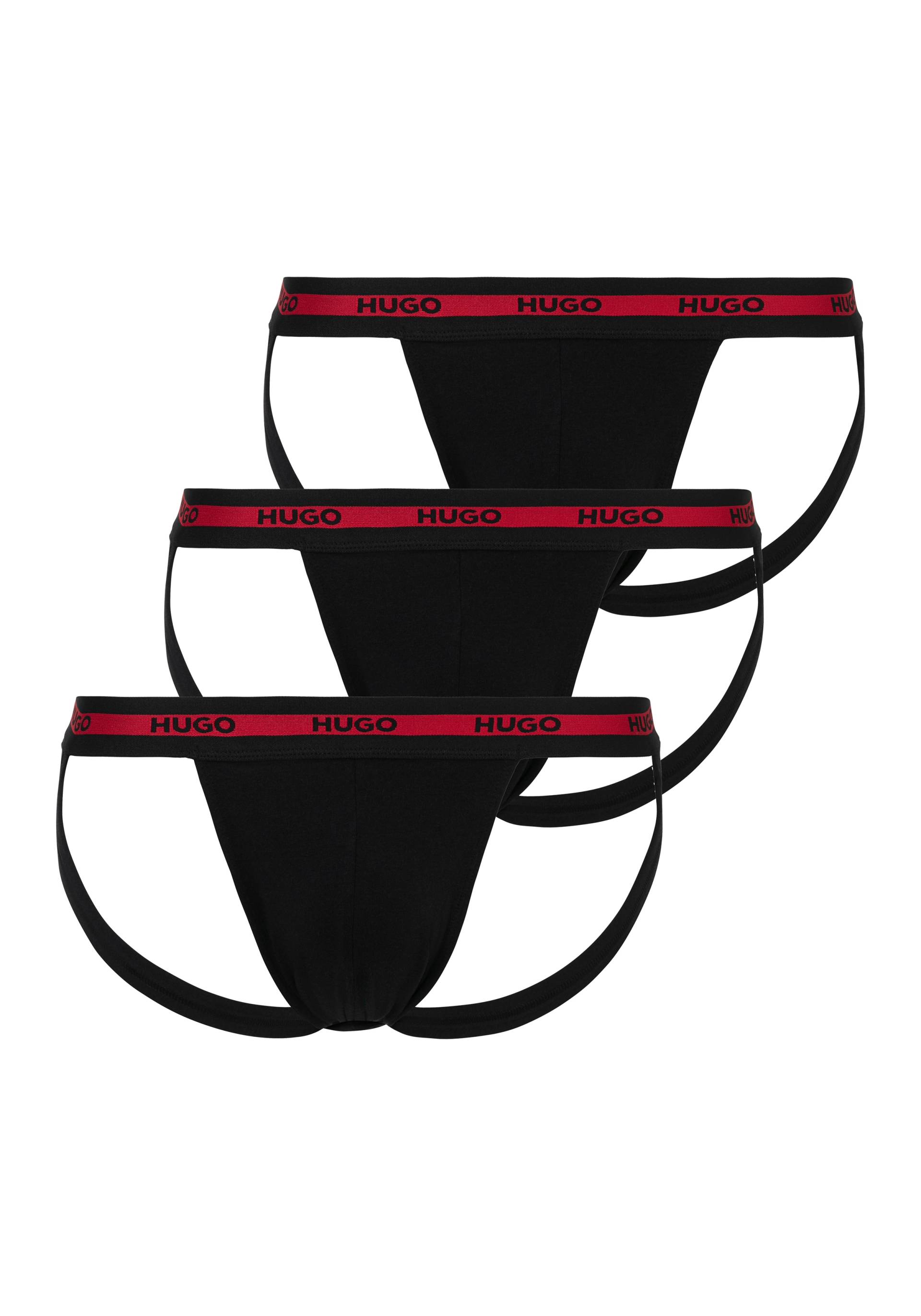 HUGO Underwear String »JOCKSTR TRIPL PLANET«, (3 St.), mit Hugo-Logomuster von HUGO Underwear
