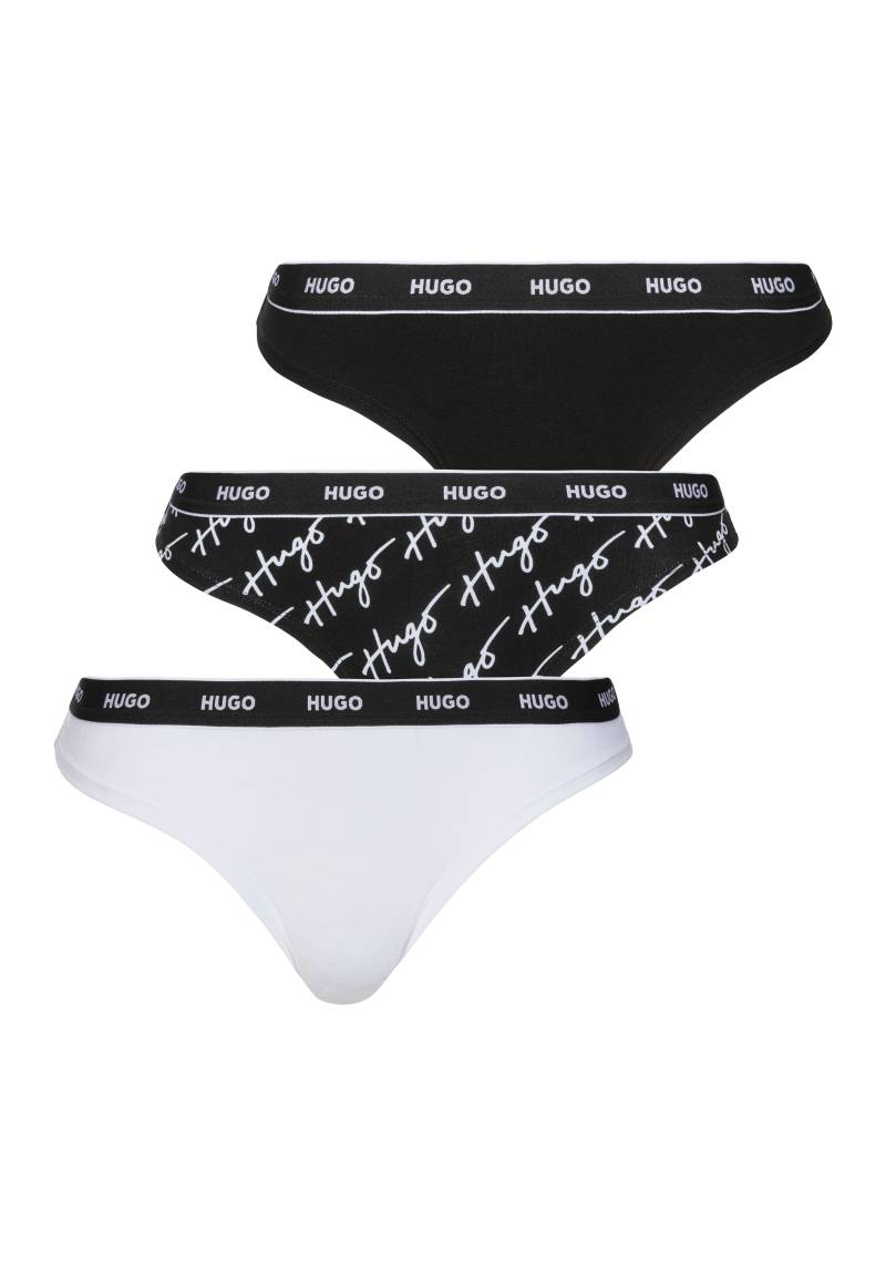 HUGO Underwear String »TRIPLET THONG DESIGN«, (Set, 3 St., 3), mit Logobund von HUGO Underwear