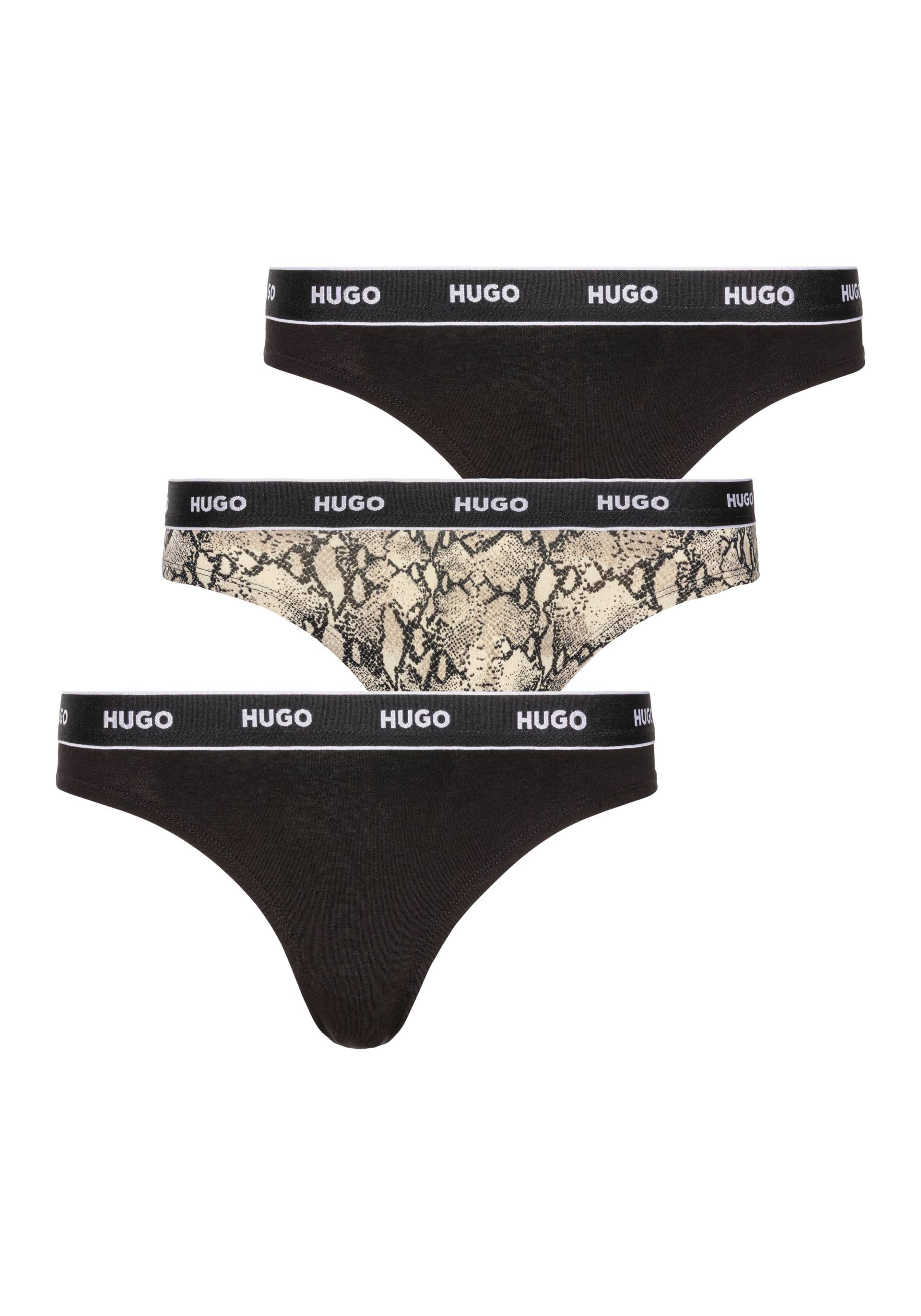 HUGO Underwear String »TRIPLET THONG DESIGN«, (Set, 3 St., 3), mit Logobund von HUGO Underwear