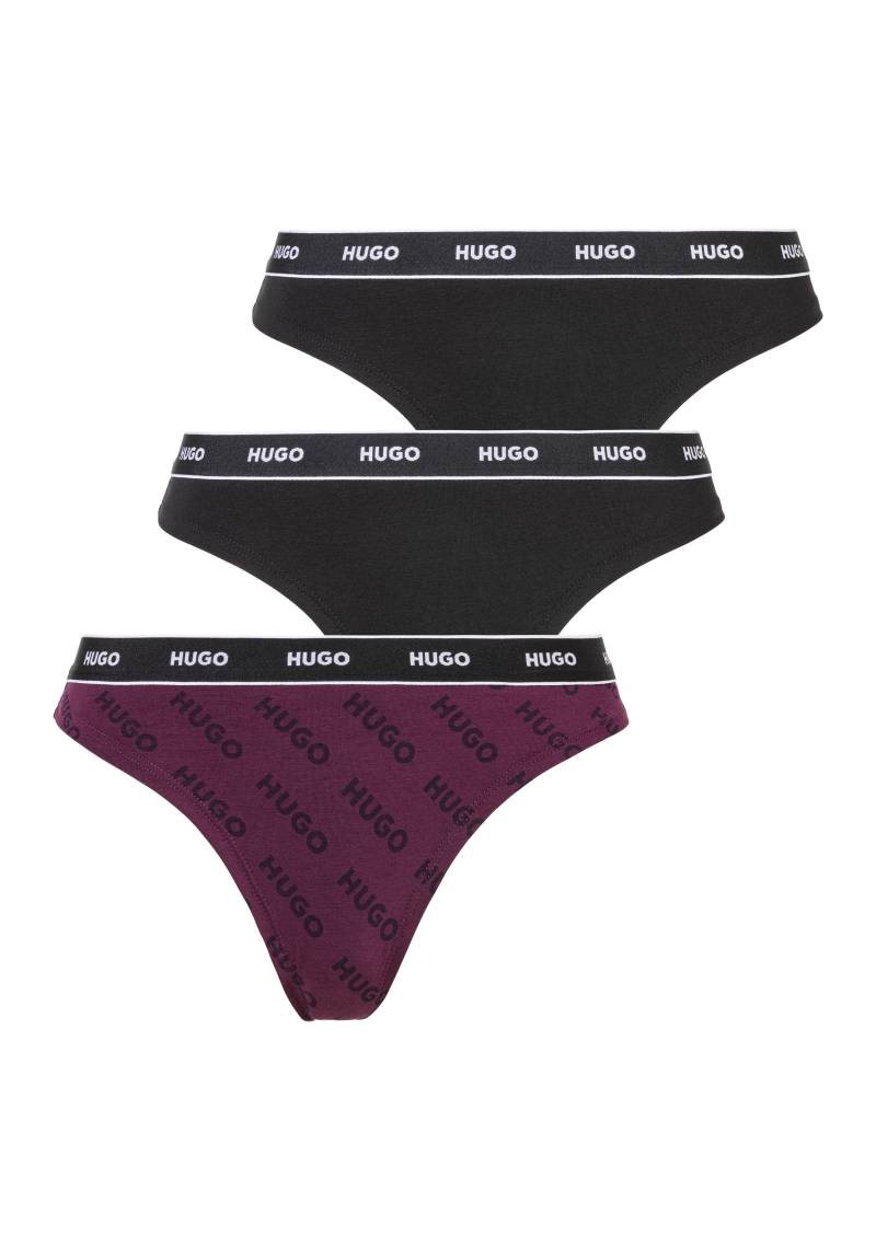 HUGO Underwear String »TRIPLET THONG DESIGN«, (Set, 3 St., 3), mit Logobund von HUGO Underwear