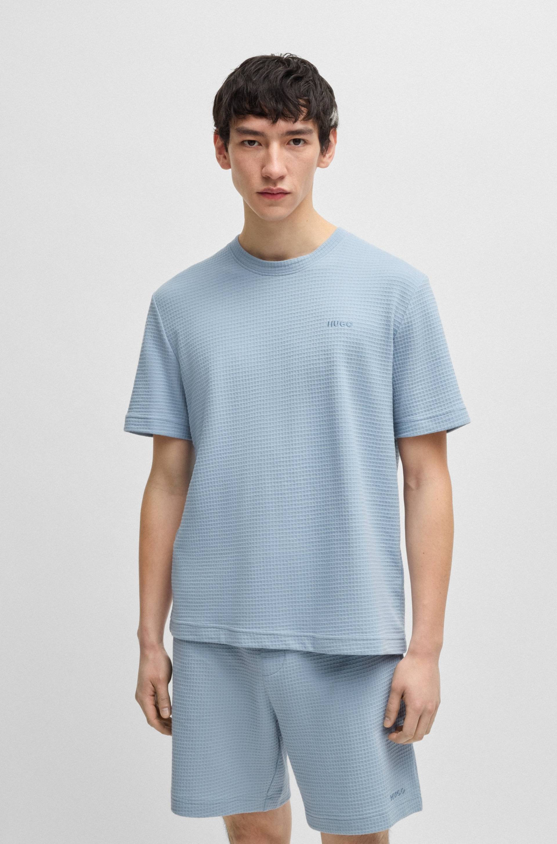 HUGO Underwear T-Shirt »,Austin T-Shirt«, Waffelstruktur und Logo-Stickerei von HUGO Underwear